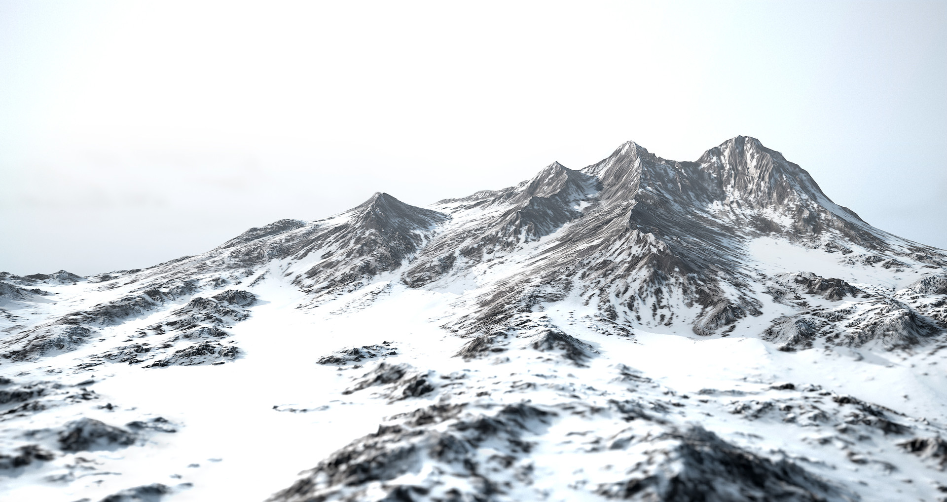 ArtStation - World Machine - Snowy Mountain , Steven Oberman