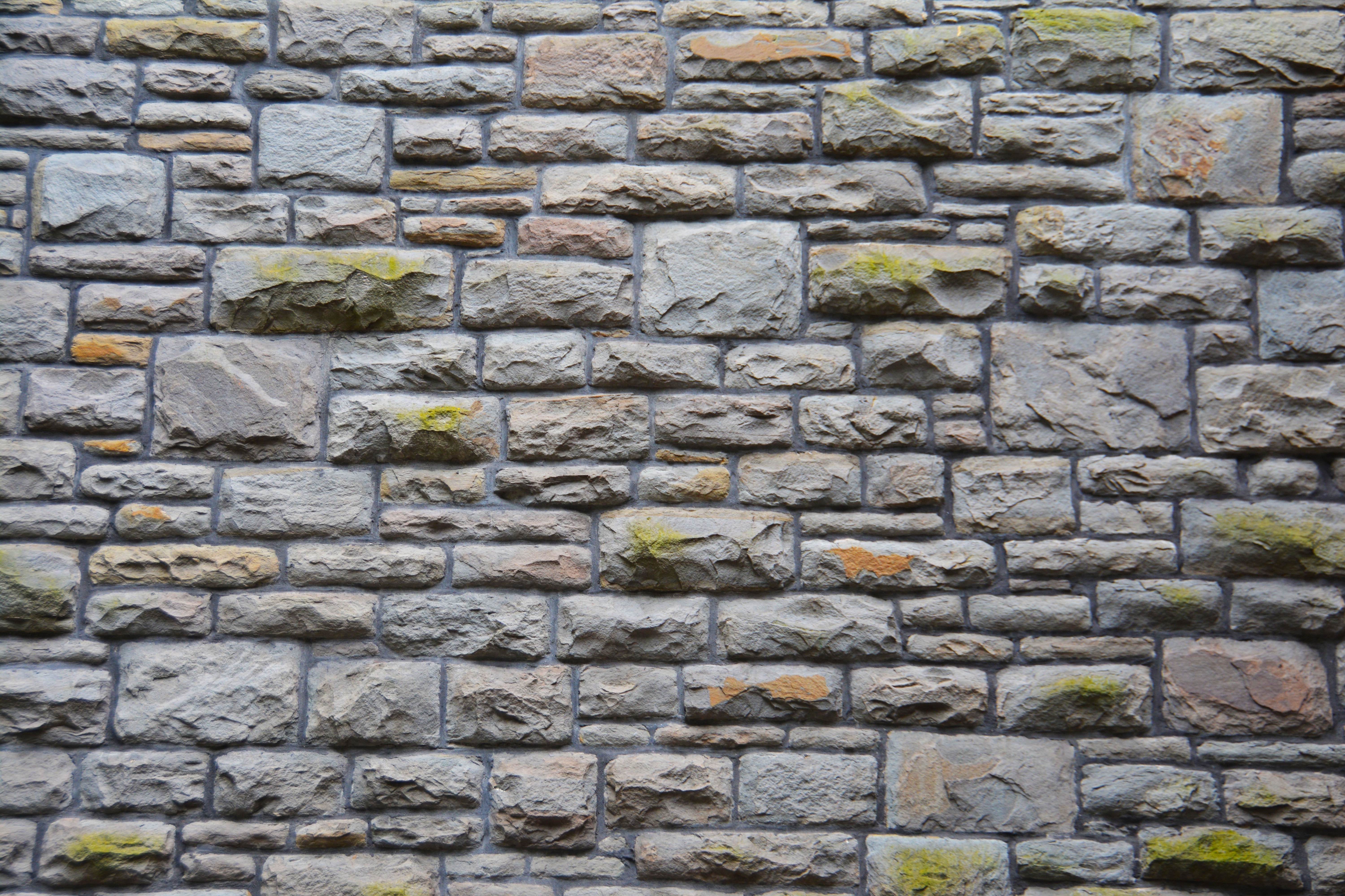 Gray wall bricks photo