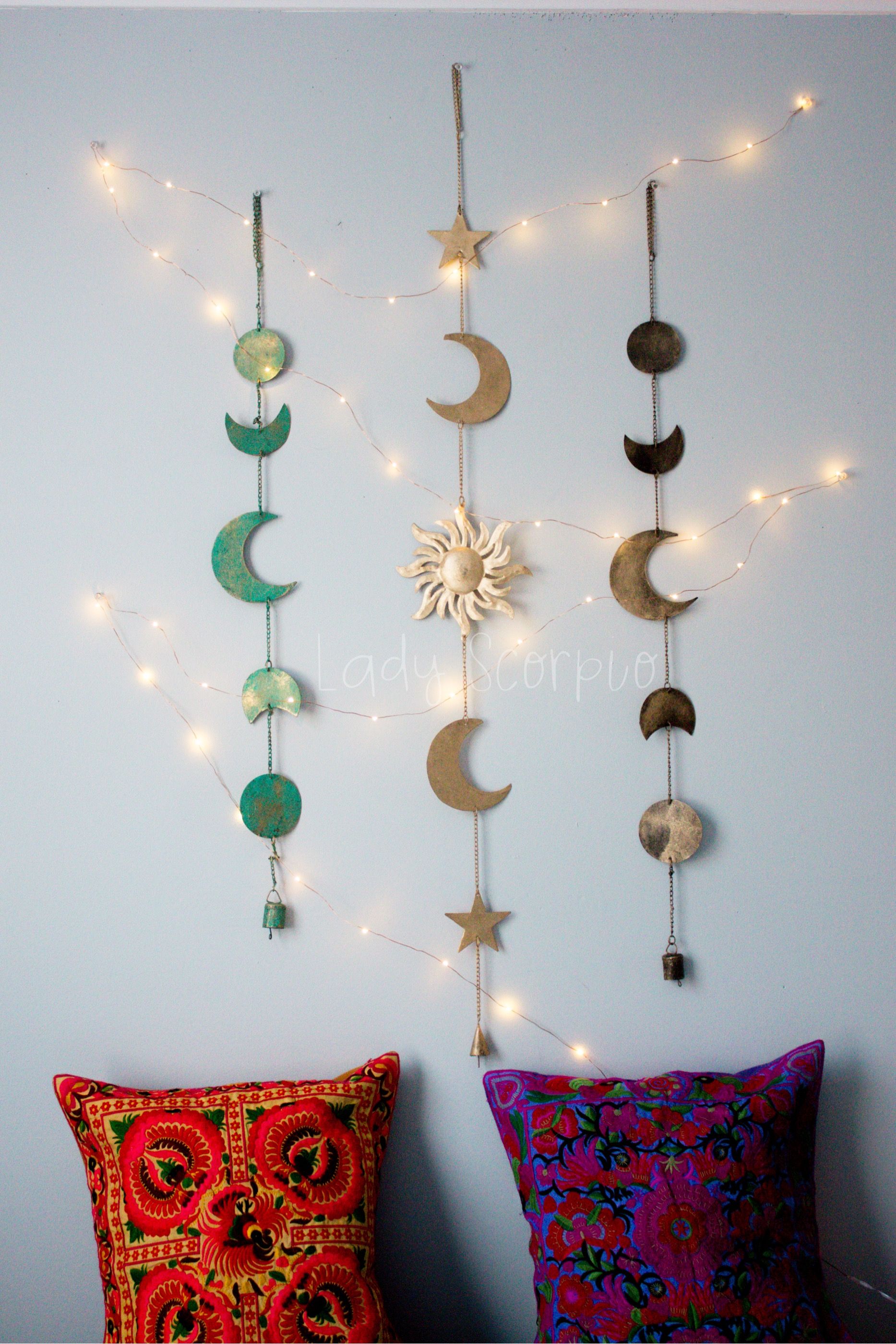 Moon Phases Wall Hanging Decor | Wall hanging decor, Star wall and ...