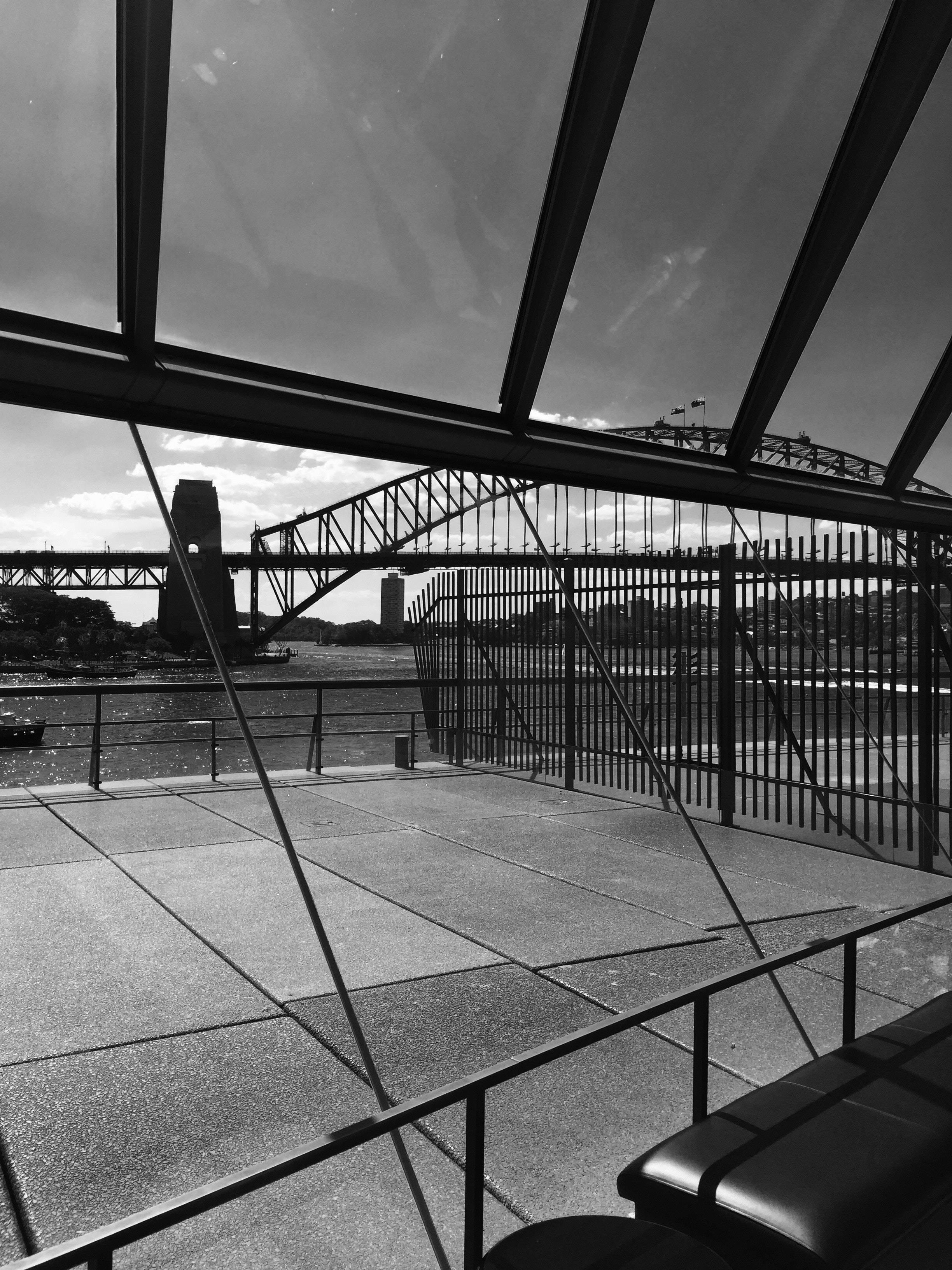 Grayscale Photo of Metal Fence, Architecture, Black-and-white, Bridge, Building, HQ Photo