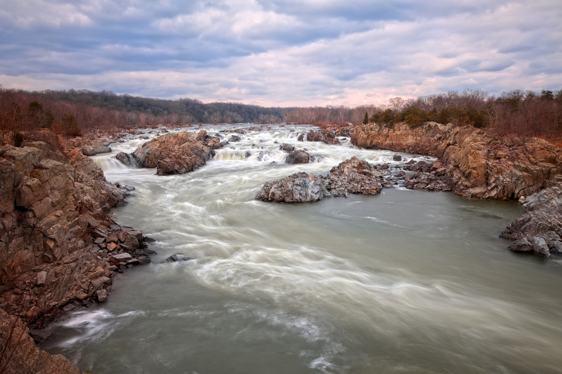 Great Falls - HDR, America, Rugged, Smooth, Silky, HQ Photo