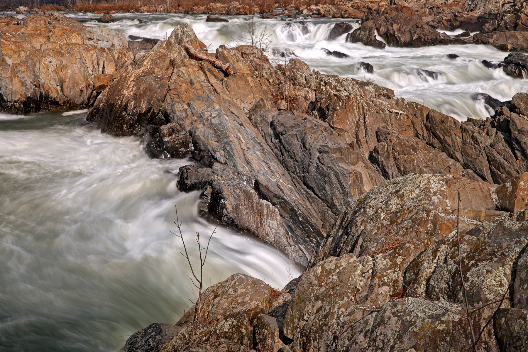 Great Falls - HDR, America, Rugged, Smooth, Silky, HQ Photo