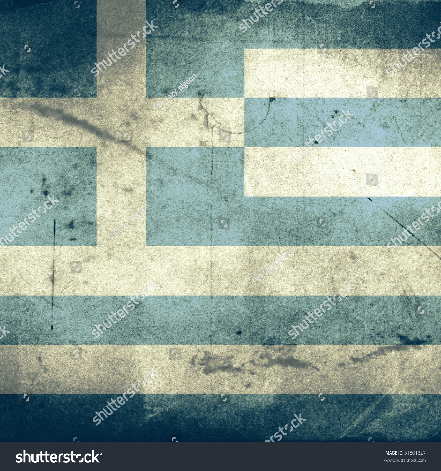 Grunge Flag Greece Stock Illustration 31801327 - Shutterstock