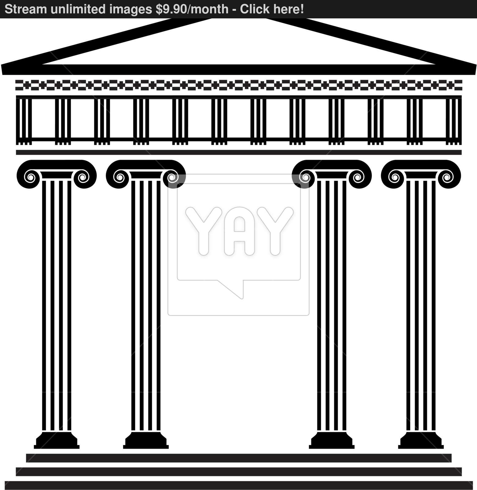 vector ancient greek architecture vector | YayImages.com
