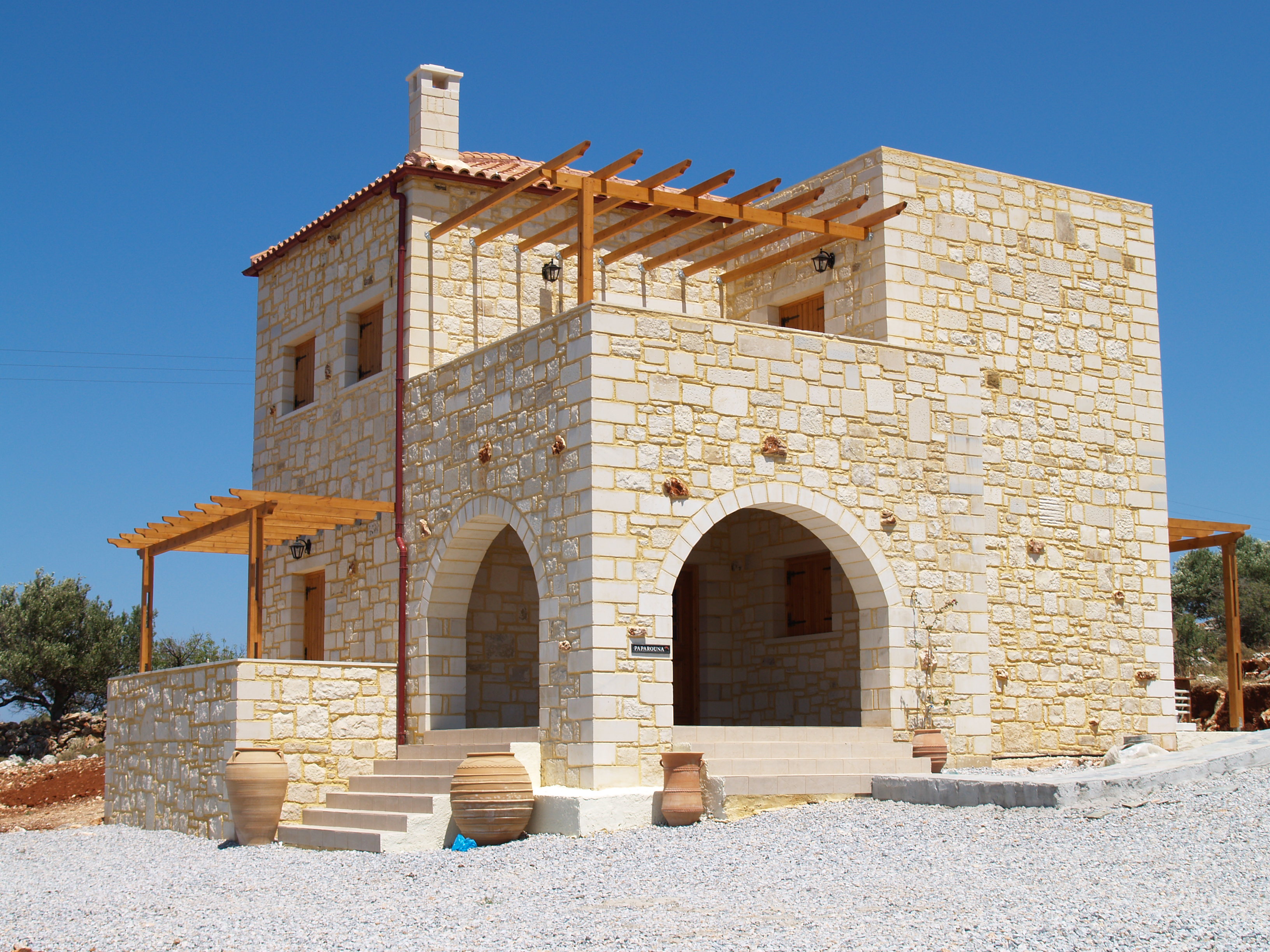 Building Styles Traditional Cretan Homes Stone Villas Greece - Home ...