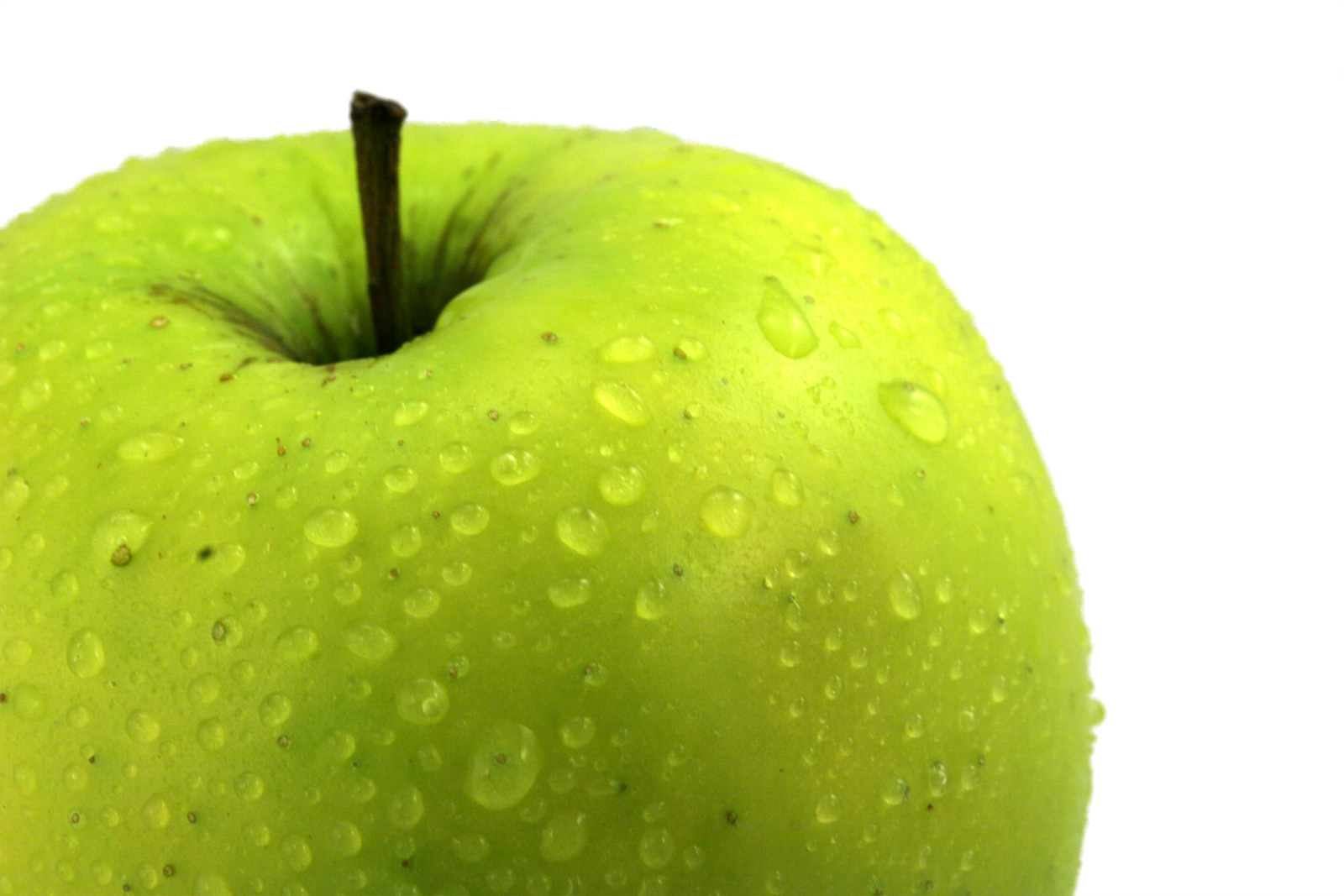 Green apple, Apple, Closeup, Dew, Food, HQ Photo