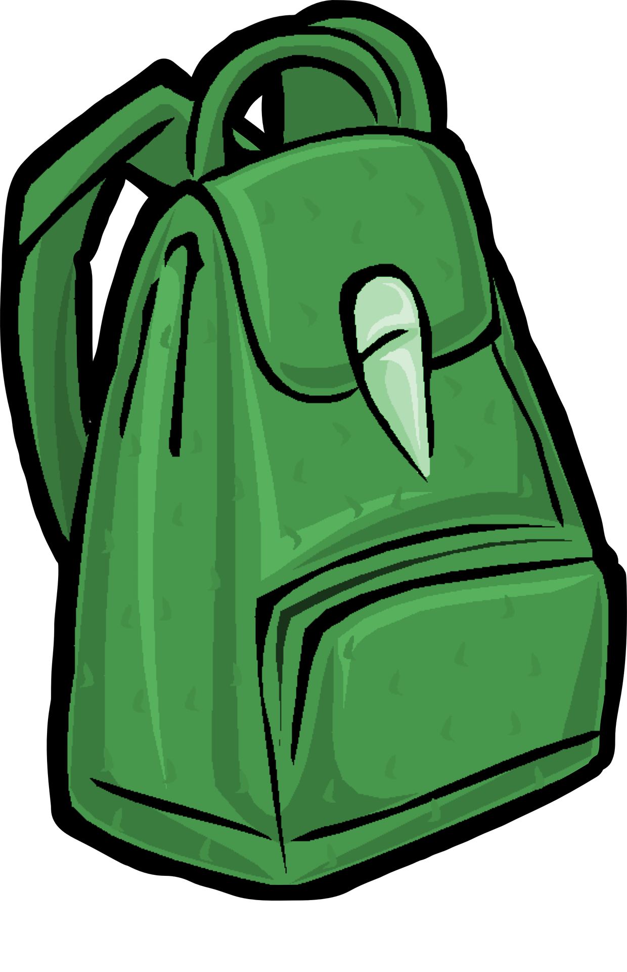 Green backpack photo