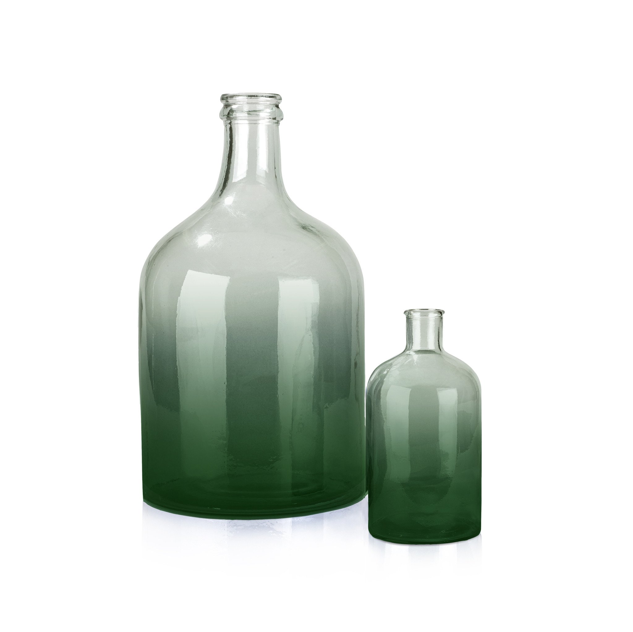 Recycled Small Green Glass Bottle – Summerill & Bishop
