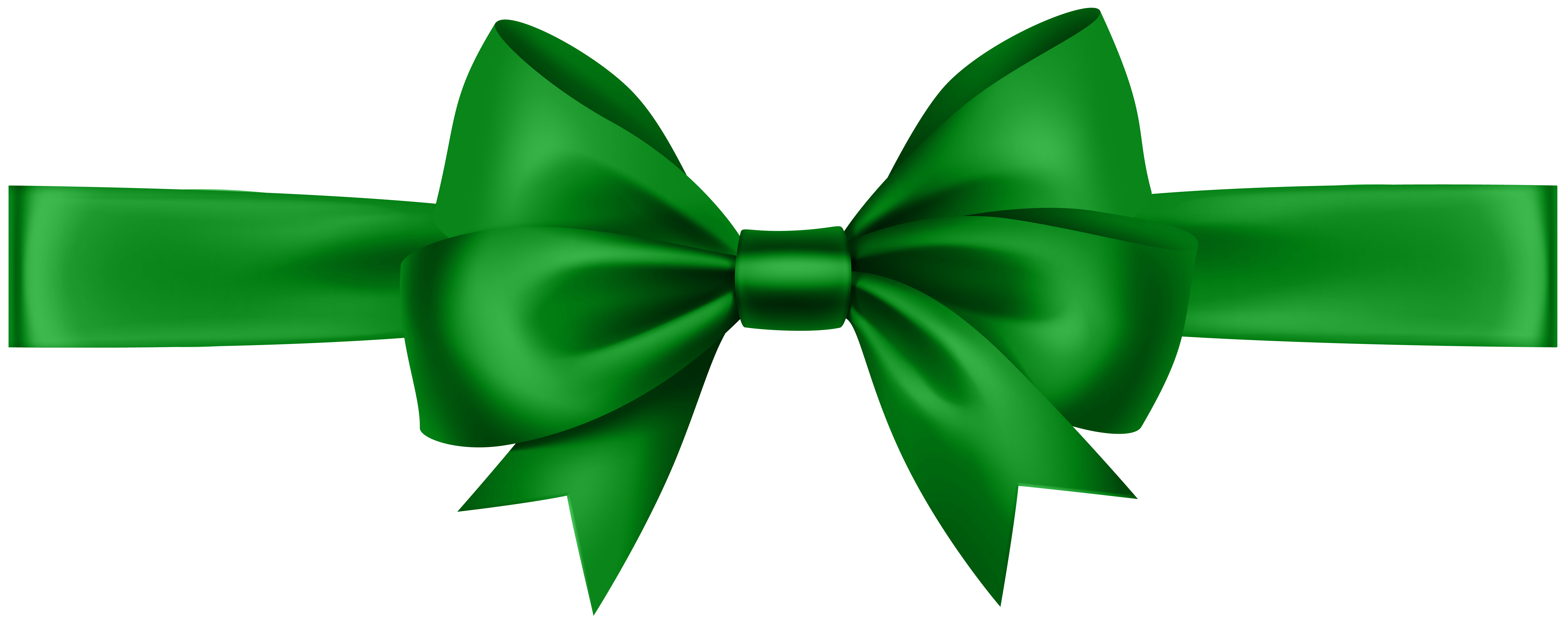 Ribbon with Bow Green Transparent PNG Clip Art Image | Gallery ...