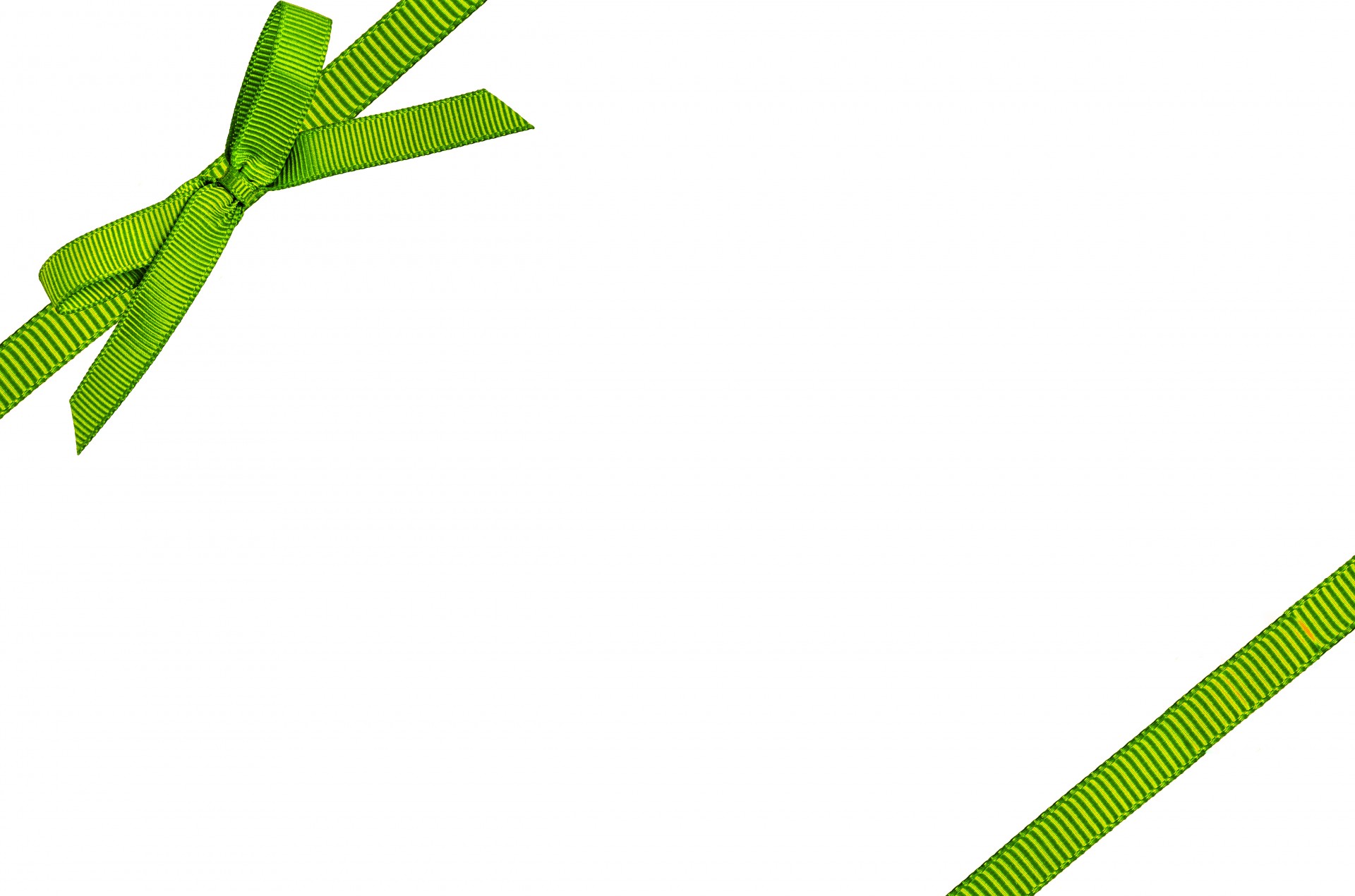 Green Bow On White Background Free Stock Photo - Public Domain Pictures