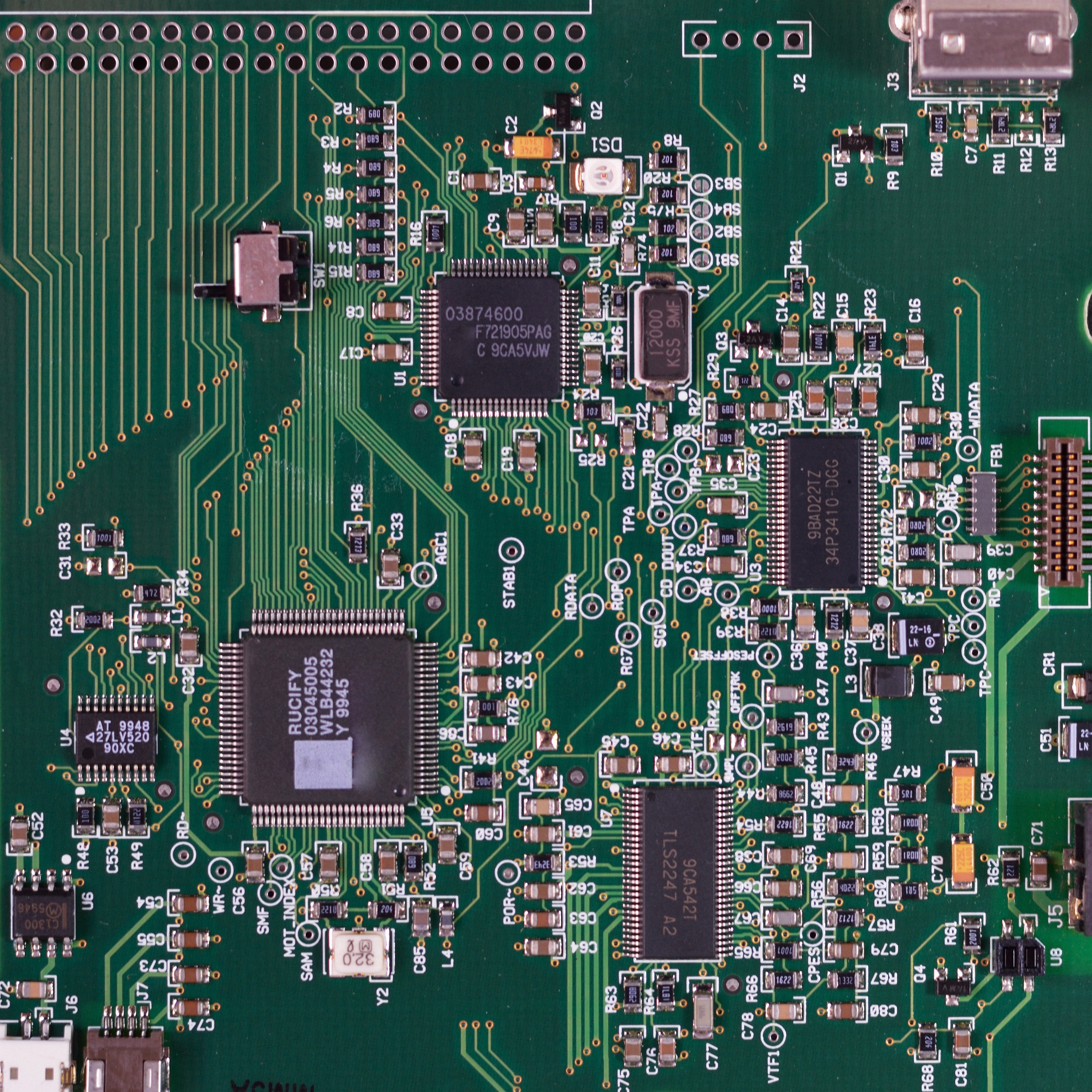 Green circuit board photo