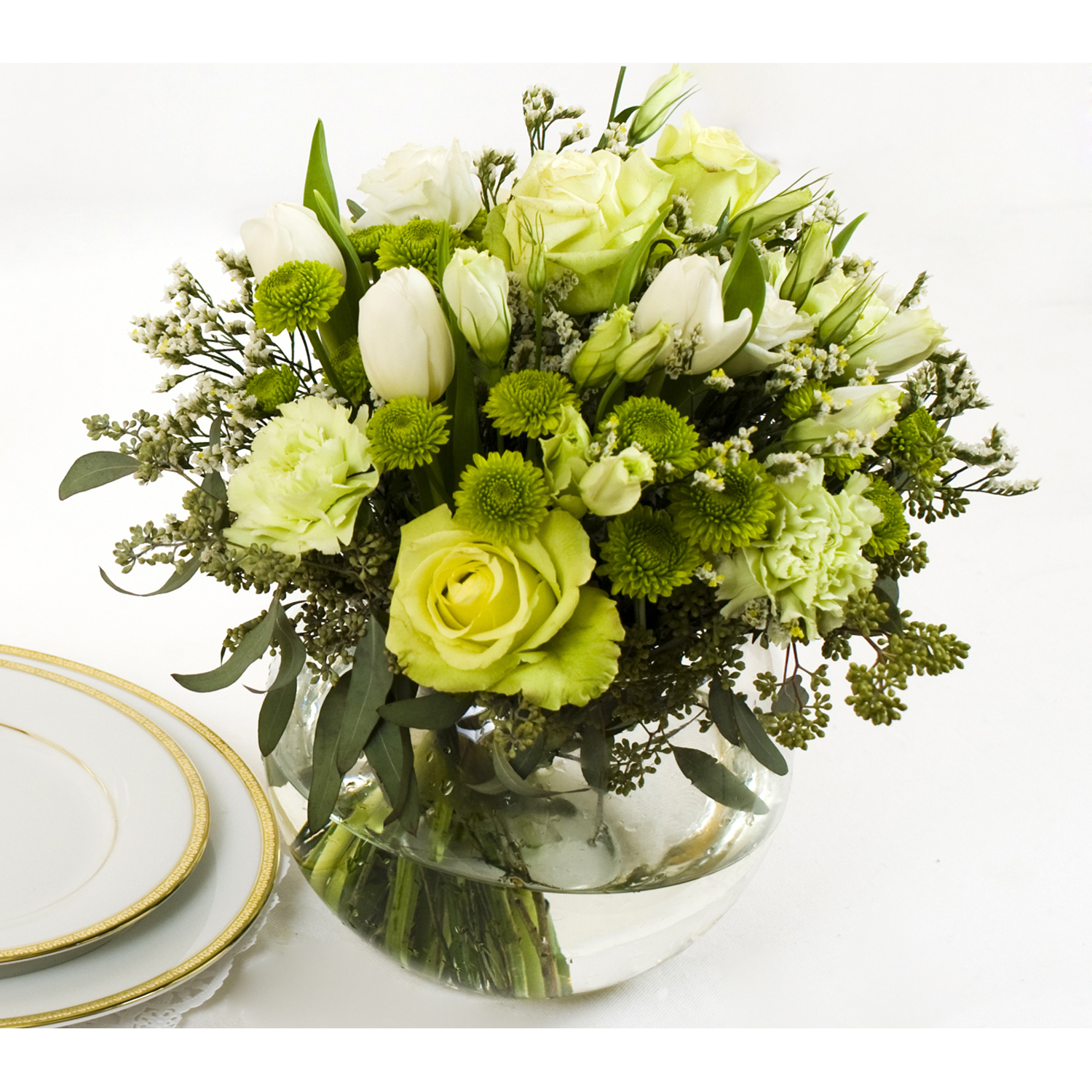 Basic Green and White | Yola Guz Wedding Flowers