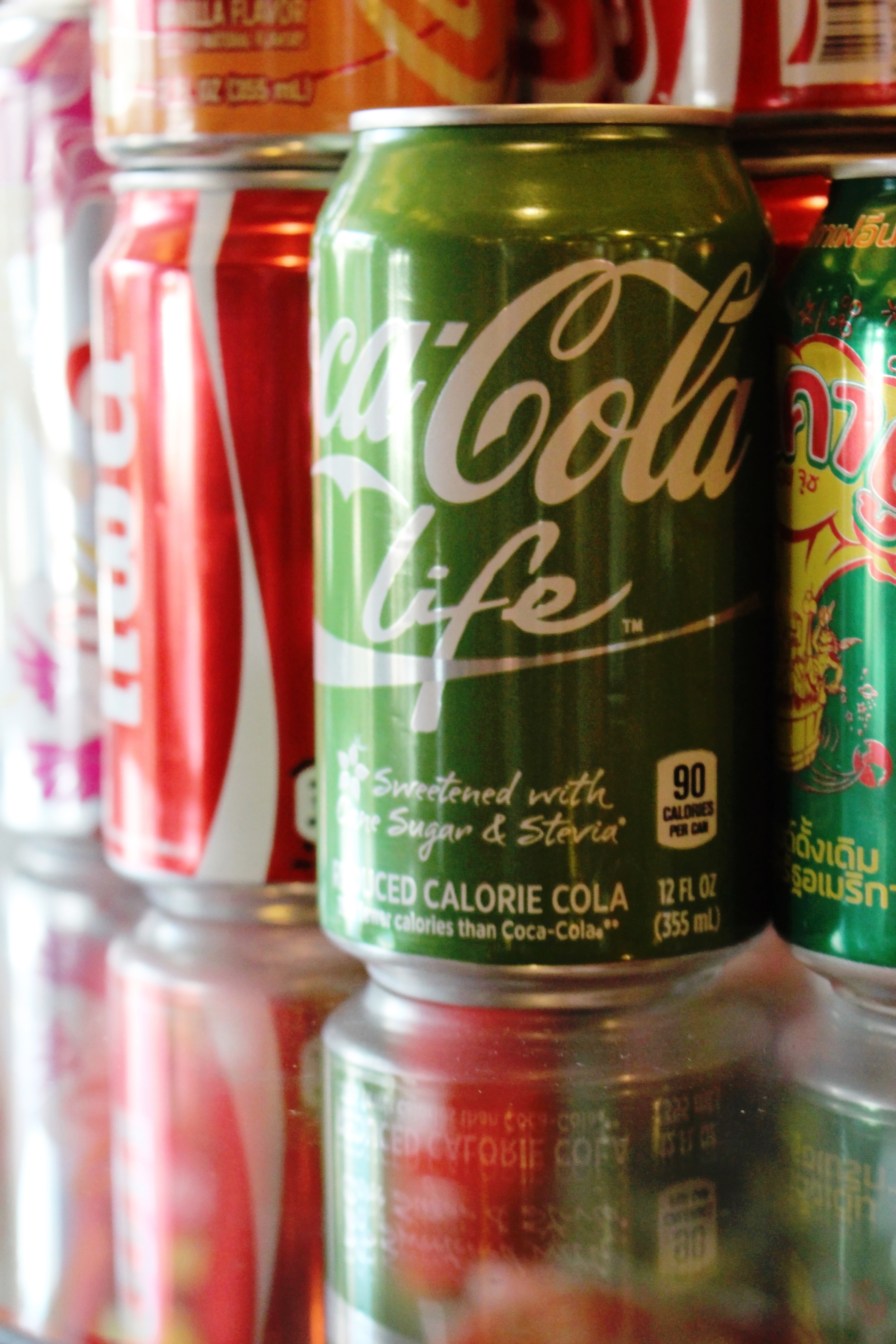 Green Coca-Cola Life Can, Aluminum, Tin, Logo, Light, HQ Photo
