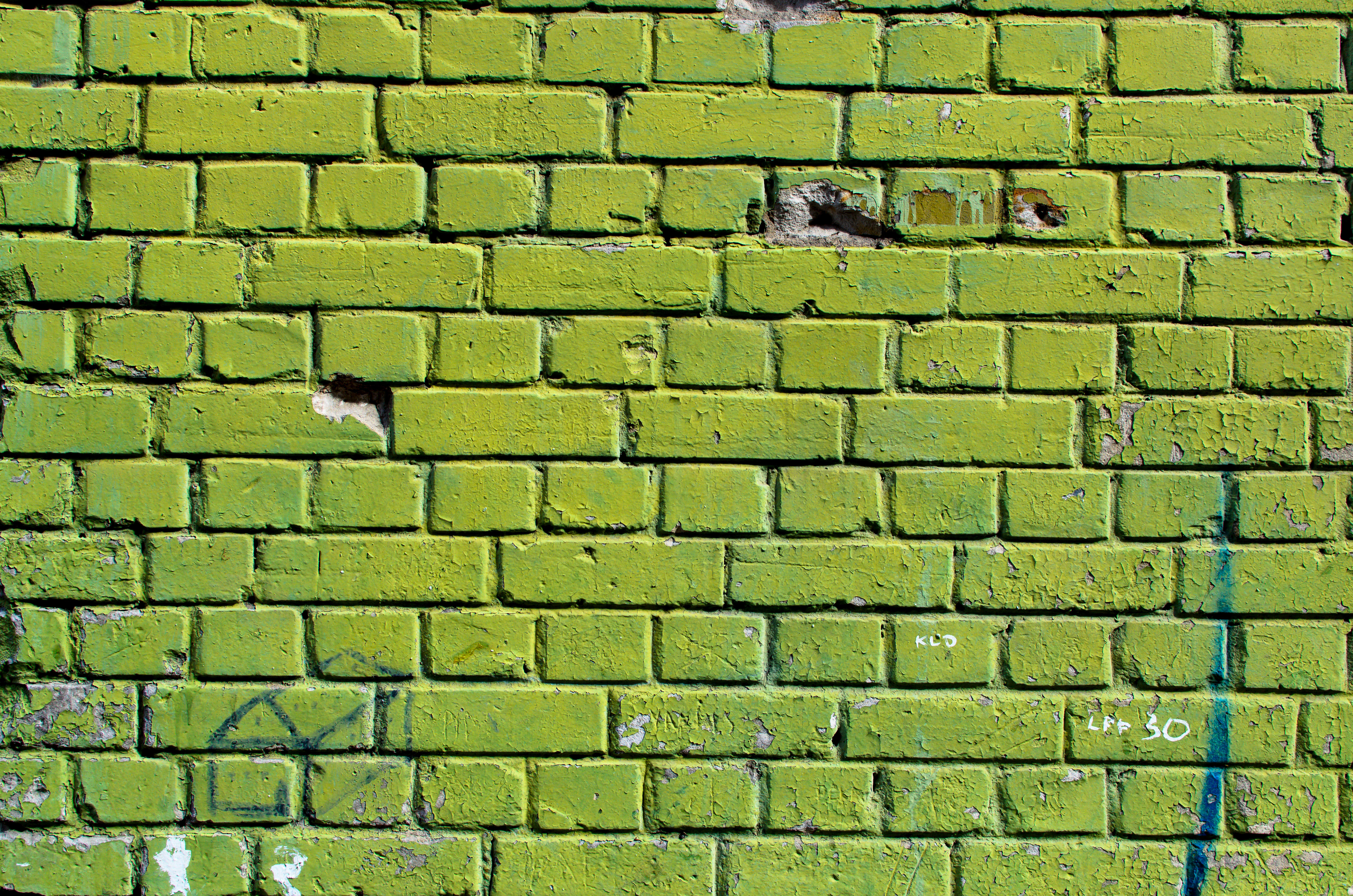 Brick - Dirty, Green Bricks wall - Texture PlanetTexture Planet