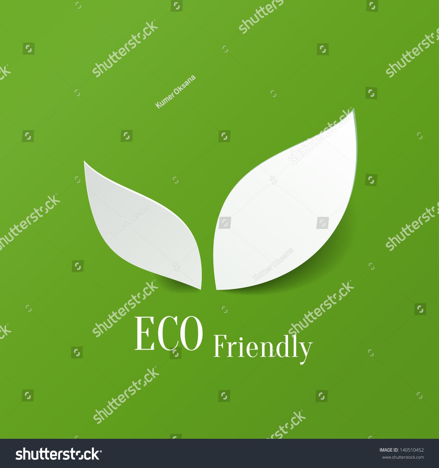 Green Eco Friendly Background Abstract Paper Stock Photo (Photo ...