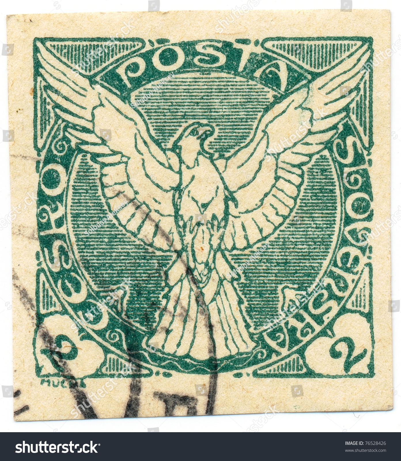 Czechoslovakia Circa 1918 Stamp Printed Czechoslovakia Stock Photo ...