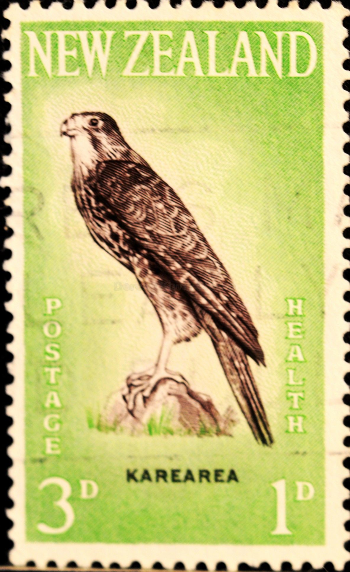 New Zealand (128) 1961 Health - Karearea - New Zealand Falcon ...