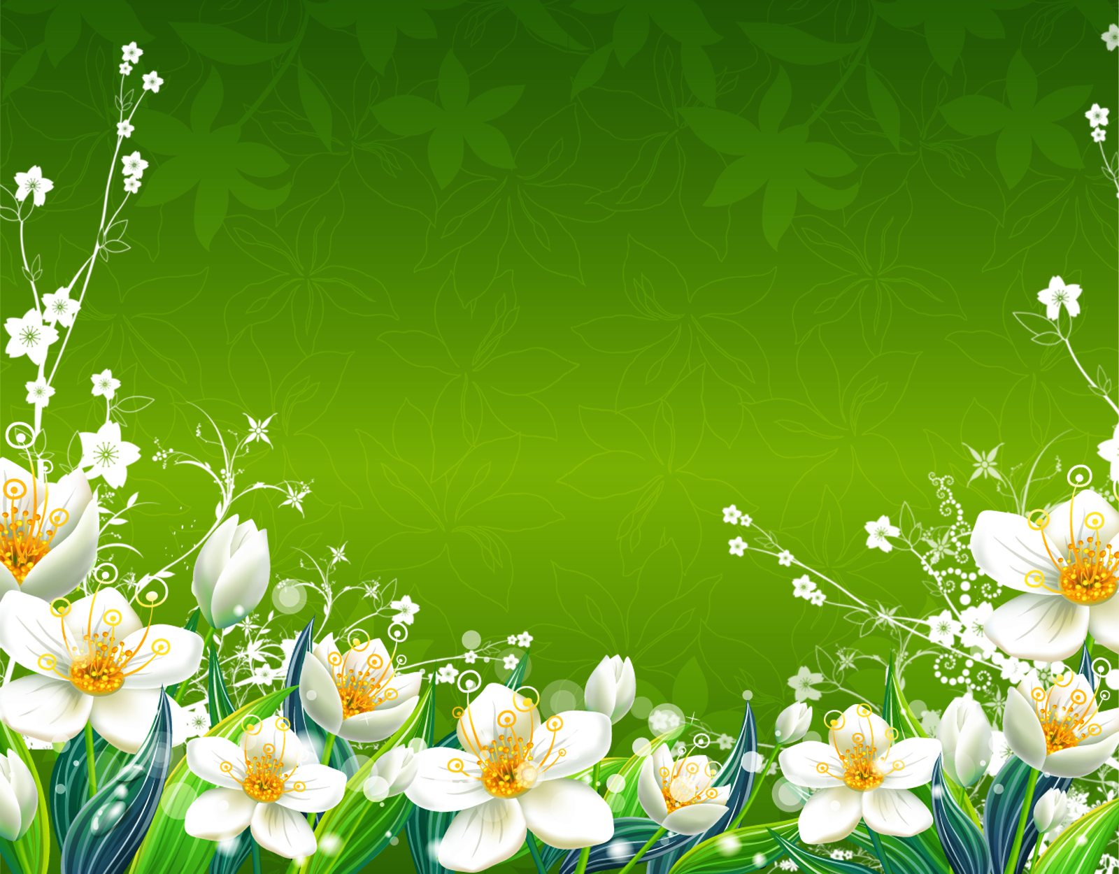 apple green floral background 13 | Background Check All