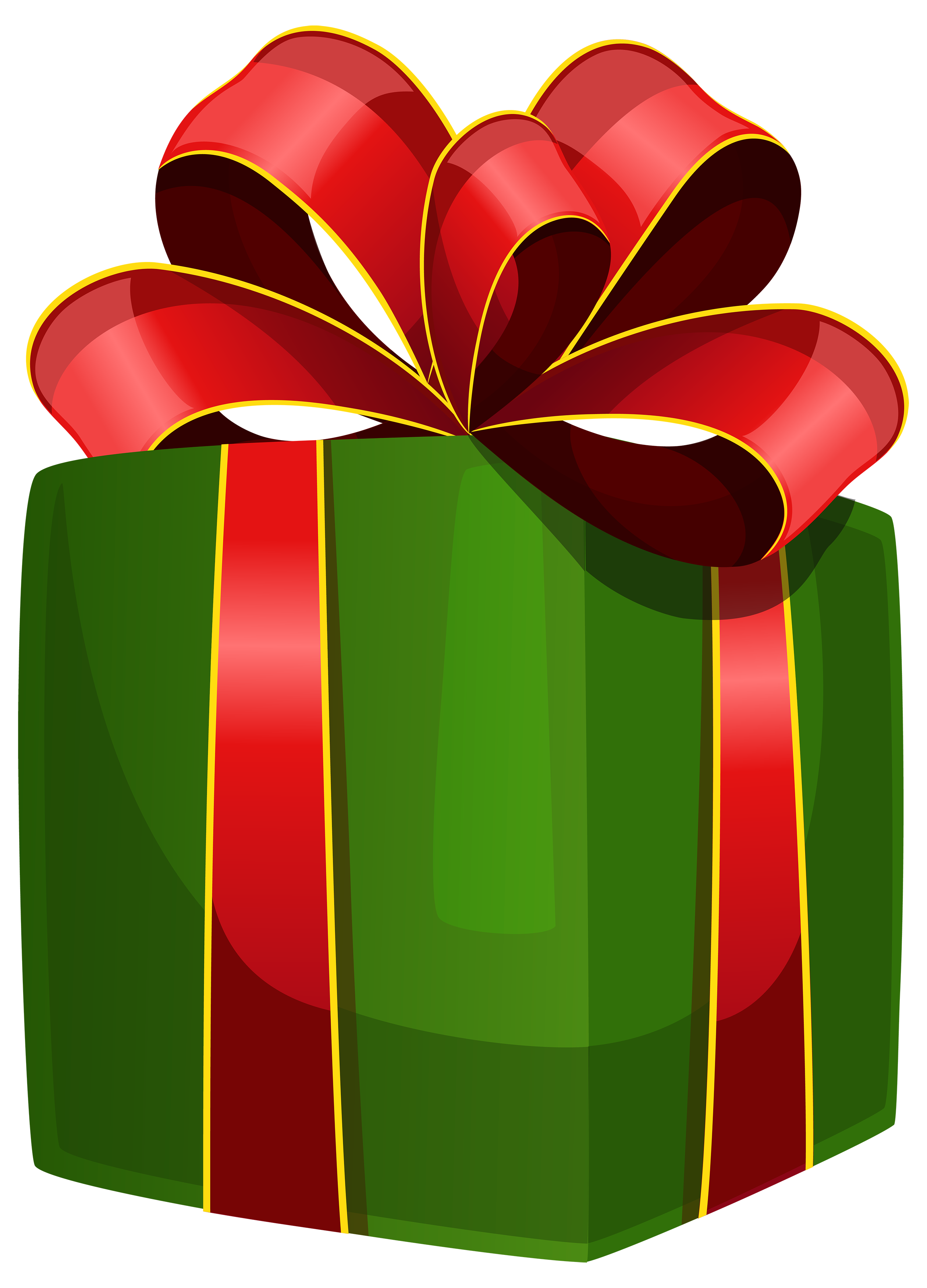 Green Gift Box PNG Clipart - Best WEB Clipart