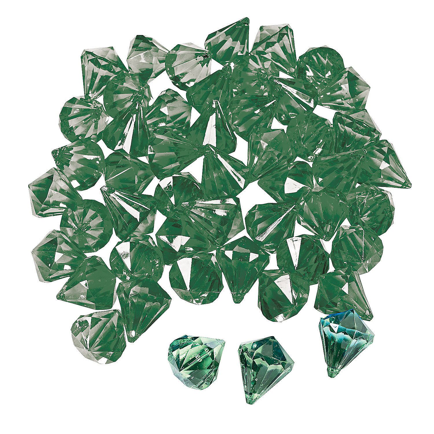 Diamond-Shaped+Green+Gems+-+OrientalTrading.com | Birthday (Legend ...