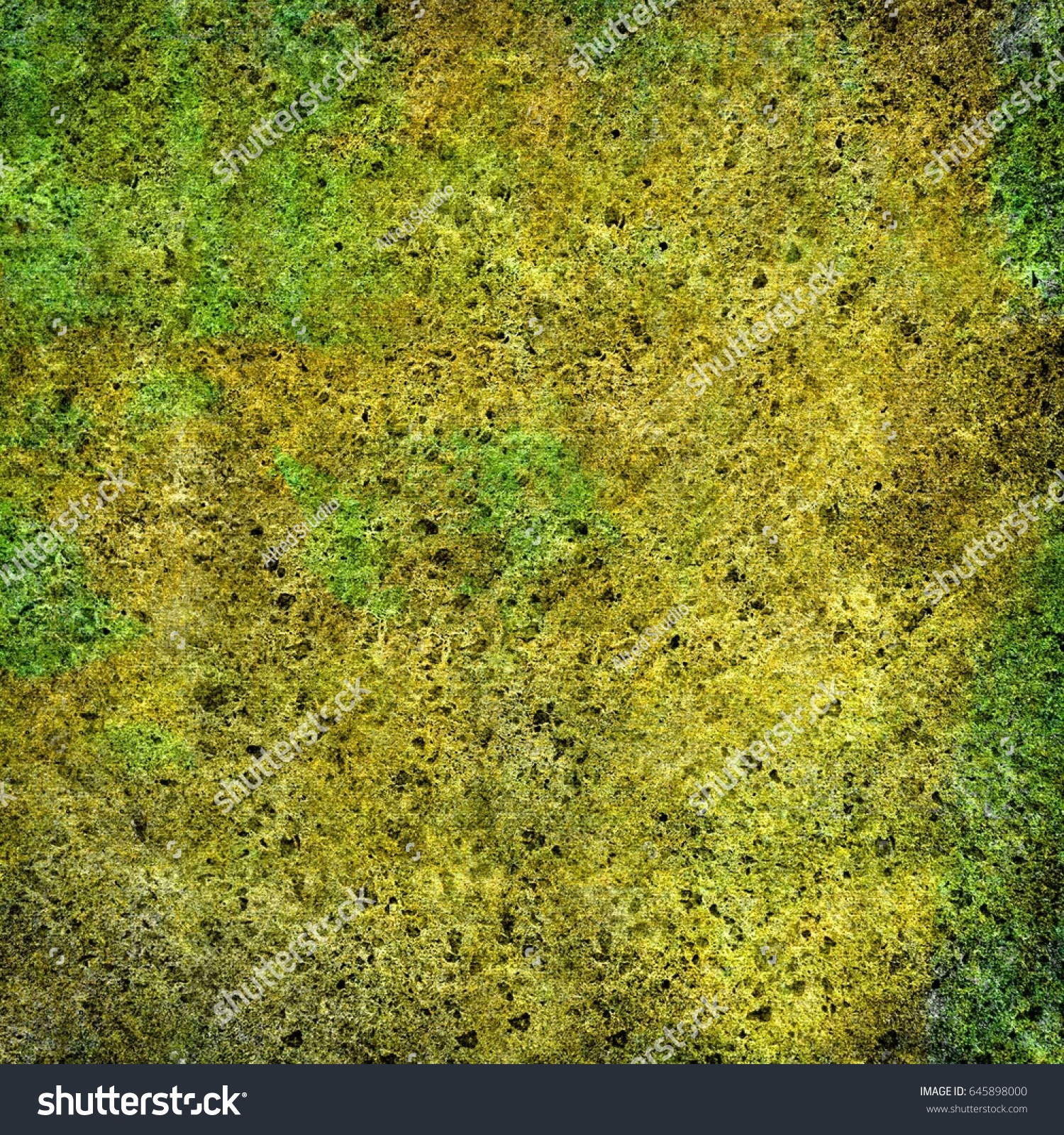 Abstract Old Grunge Brown Green Wall Stock Illustration 645898000 ...