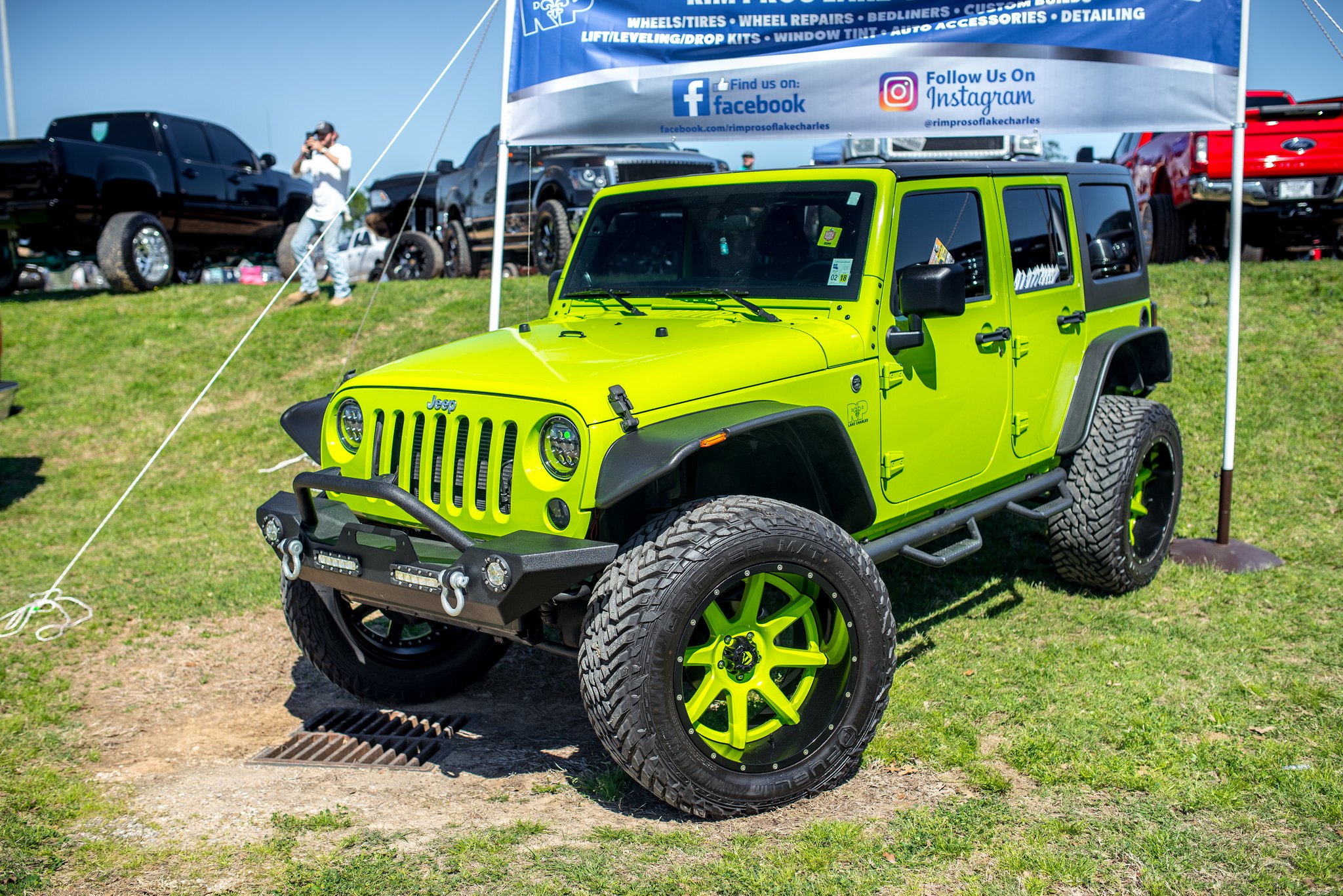 Completely Reworked Neon Green Jeep Wrangler Unlimited by Fuel Off ...
