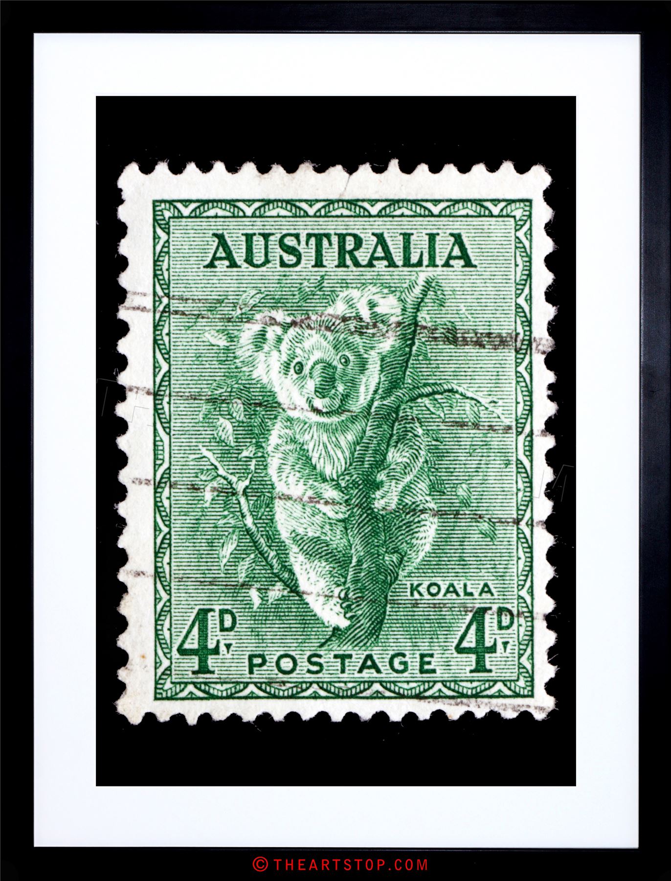 POSTAGE STAMP AUSTRALIA KOALA ANIMAL PHOTO FRAMED PRINT F12X6471 | eBay