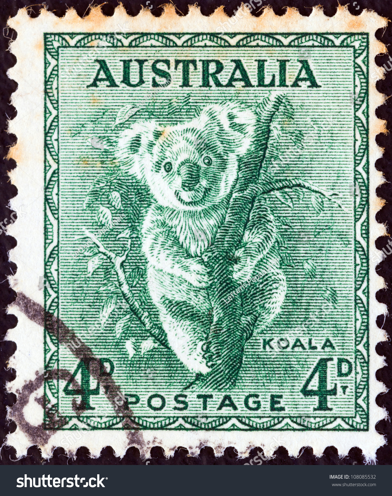 Australia Circa 1937 Stamp Printed Australia Stock Photo 108085532 ...