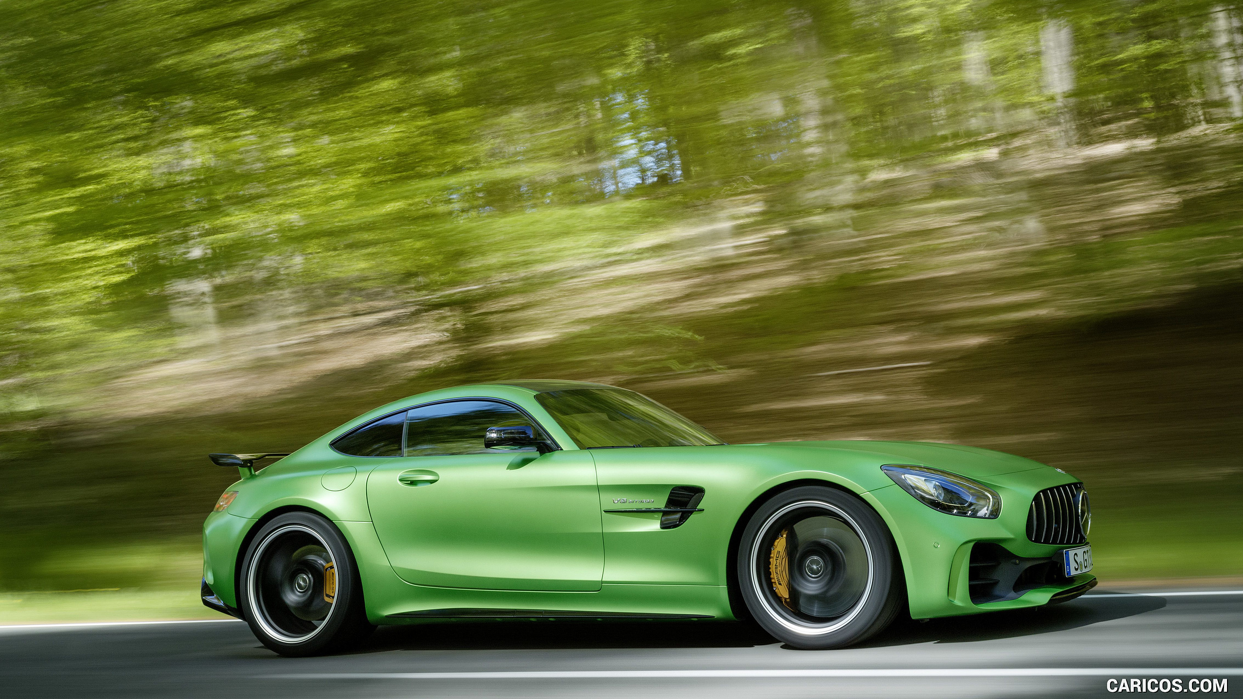 2017 Mercedes-AMG GT R at the Nurburgring (Color: Green Hell Magno ...