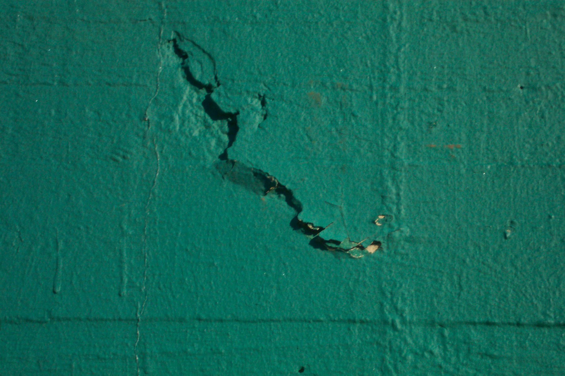 Green metal wall photo