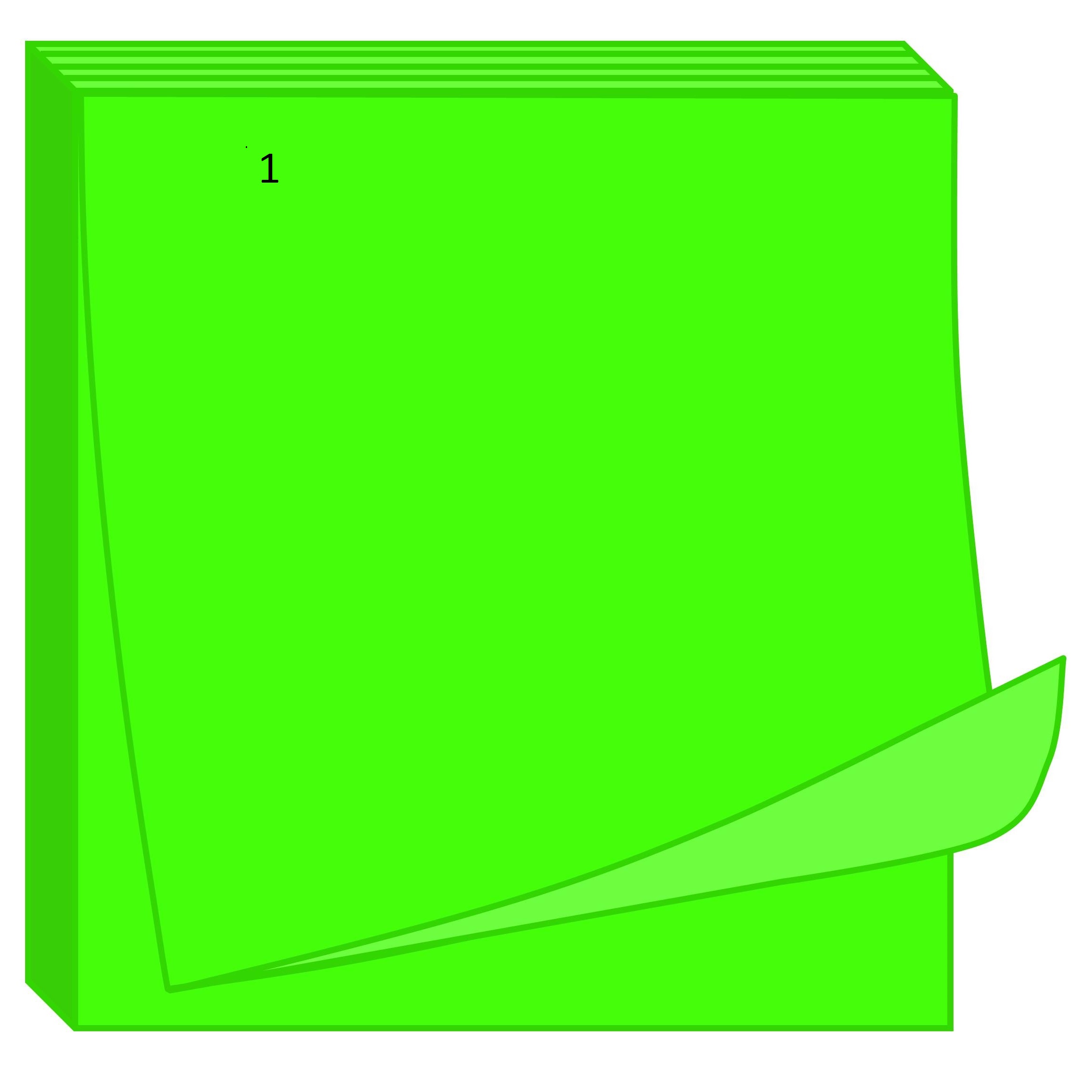 Sticky Notes Bright Green | i run read teach