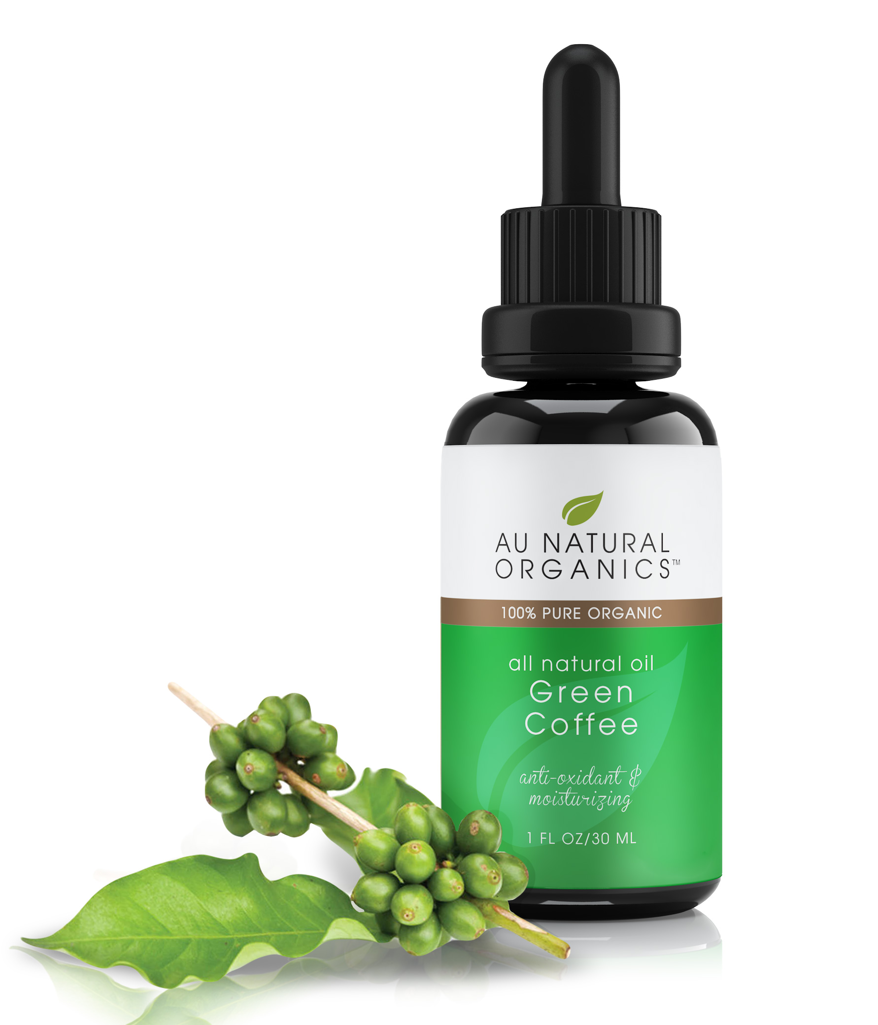 Green Coffee Oil - 1oz (30ml) - AU Natural Organics