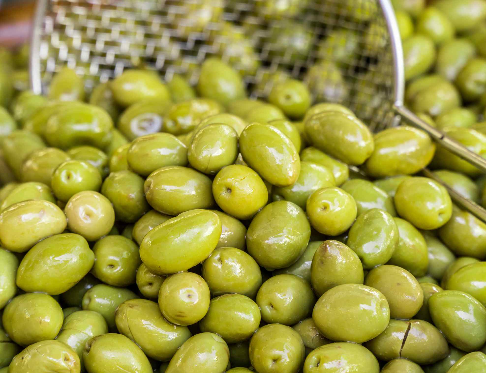 Green olives photo