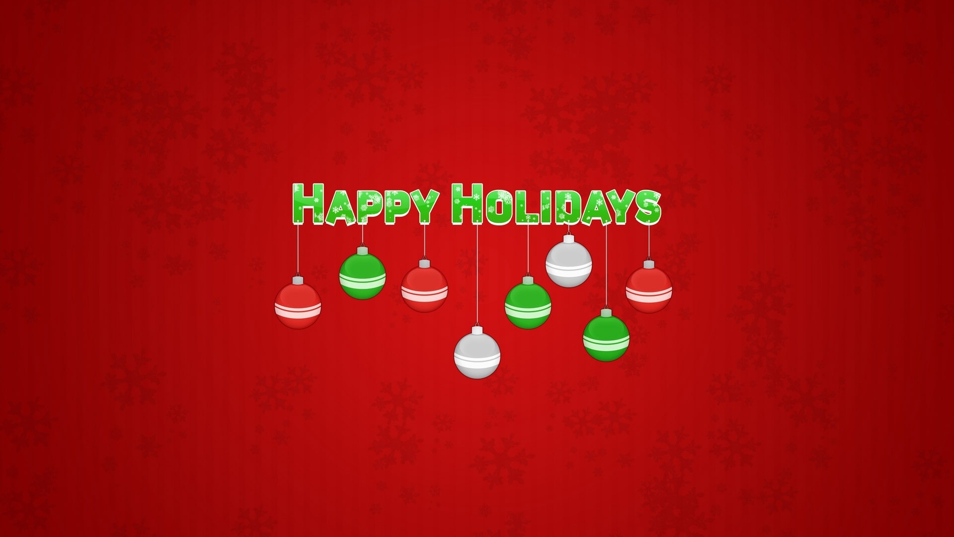 Happy Holidays Green on Red Background | CELEBRATE