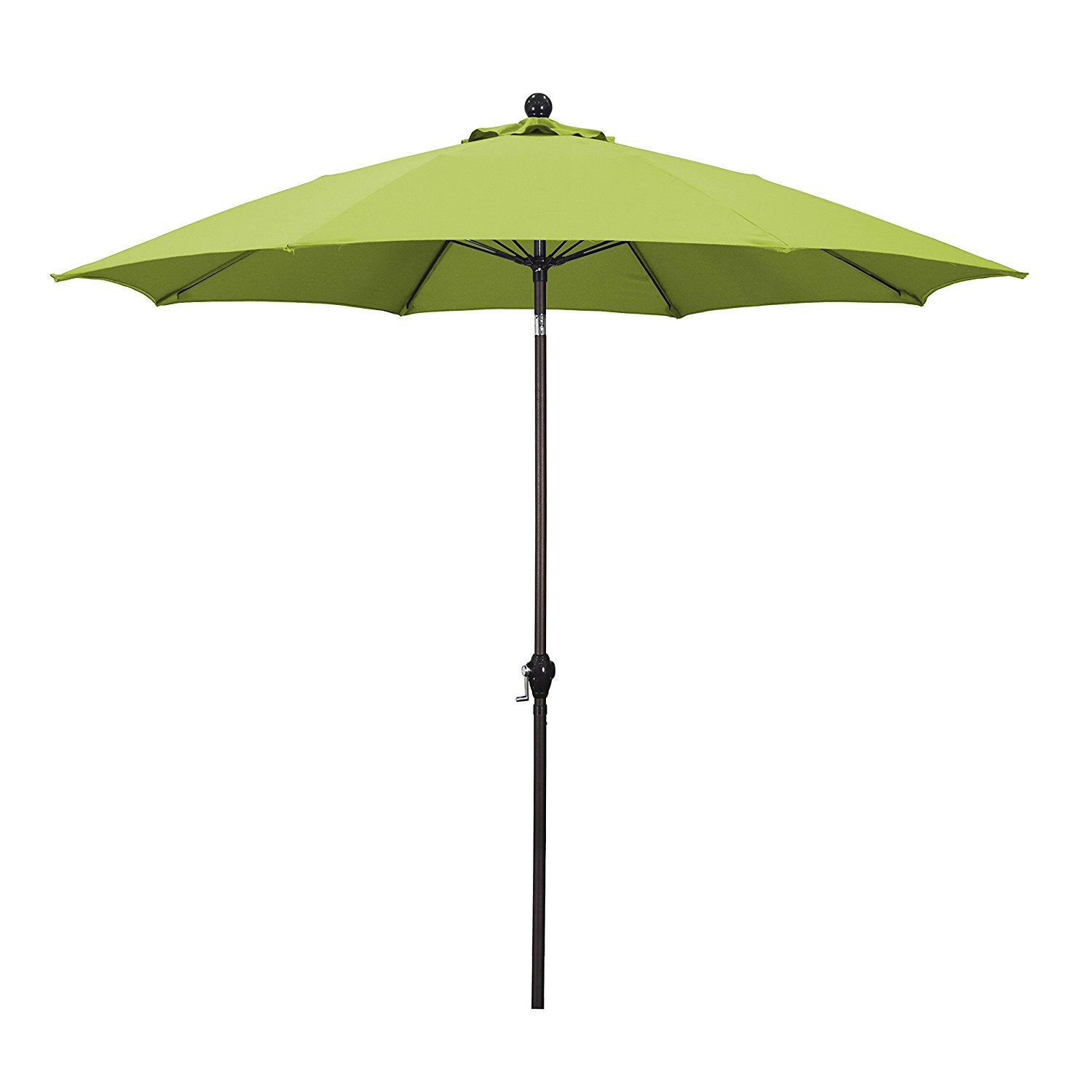 Amazon.com : California Umbrella 9' Round Aluminum Pole Fiberglass ...