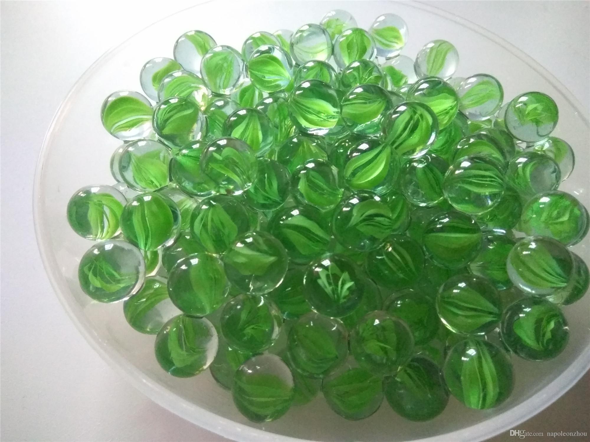 1.6 Cm Glass Marbles 8 Petals Pachinko Glass Ball Green Garden Wall ...