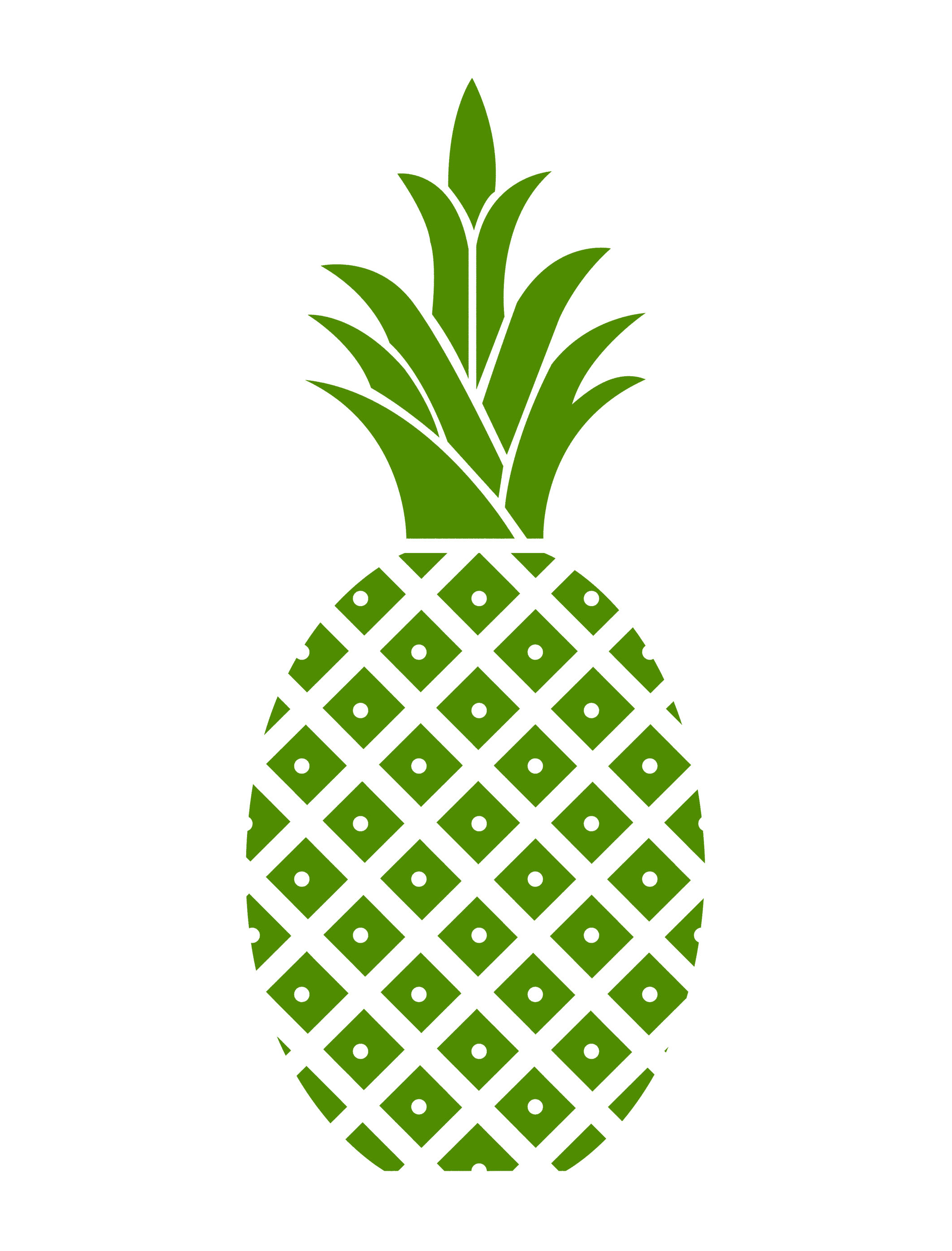 Hospitality Pineapple Green Pineapple Cropped | Free Images at Clker ...