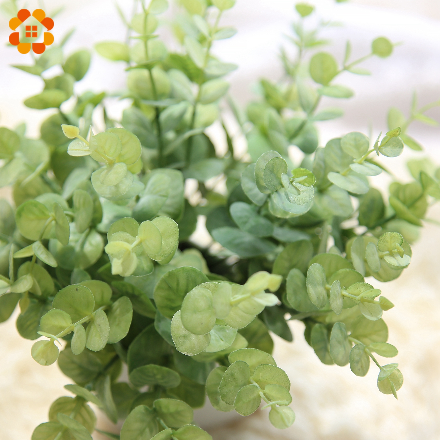 1Branch DIY Artificial Grass Leaves Plastic Green Plants Fake ...