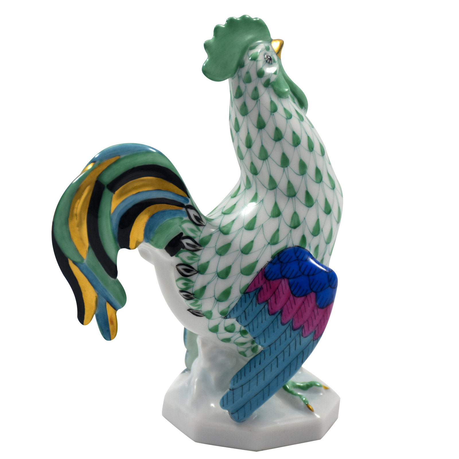 Herend Scales green Rooster - ANIMALS - House of Art