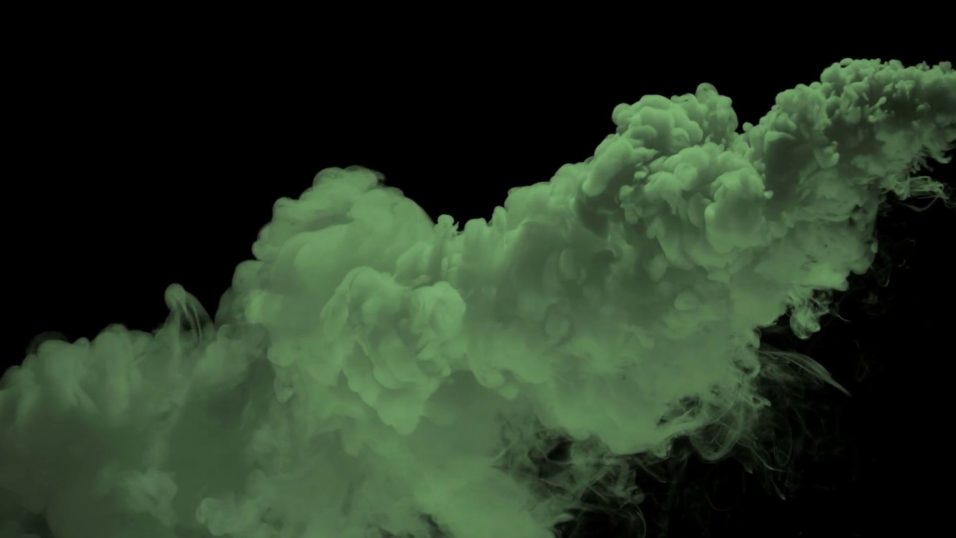 Slow Motion Billowing Green Smoke Stock Video Footage - Videoblocks