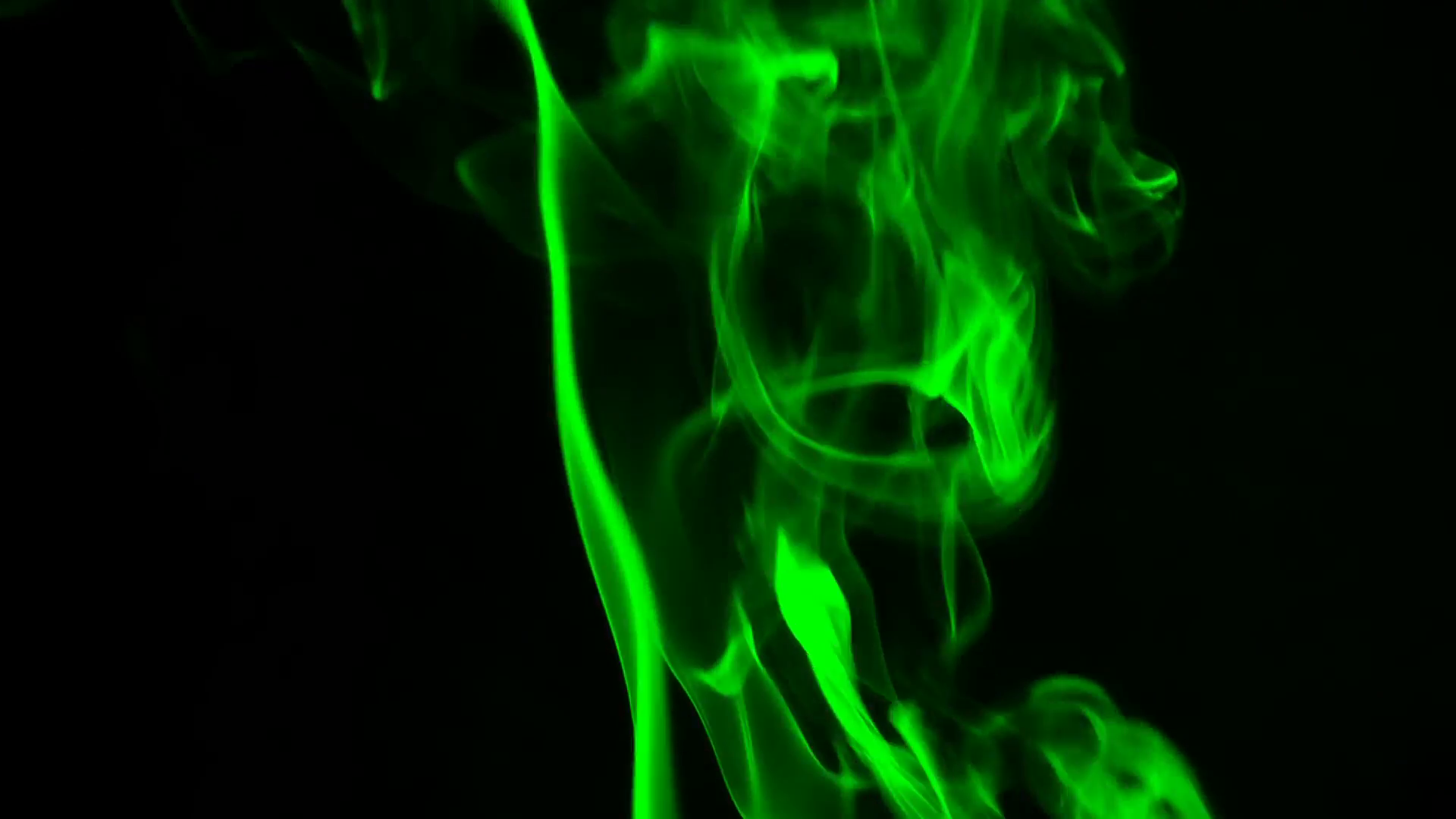 Green Smoke on Black Background Stock Video Footage - Videoblocks