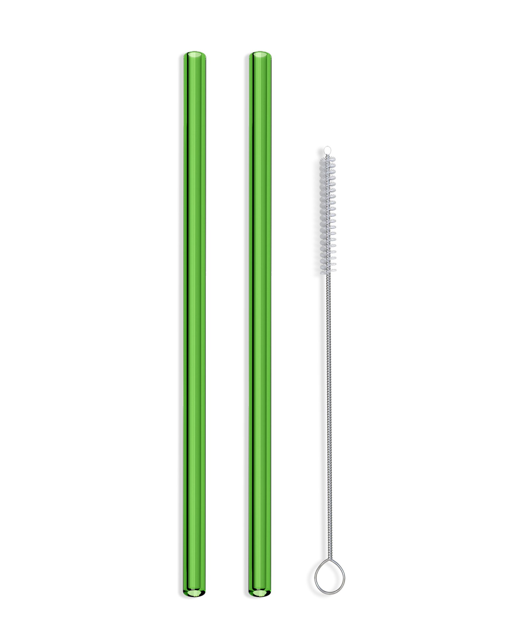 Colored Straight Glass Straws - 2 Pack – Hummingbird Glass Straws