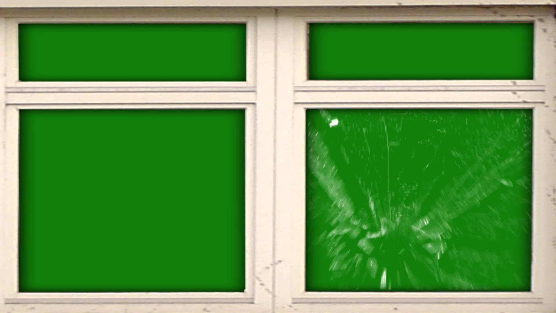 window glass shatters - green screen effect - YouTube