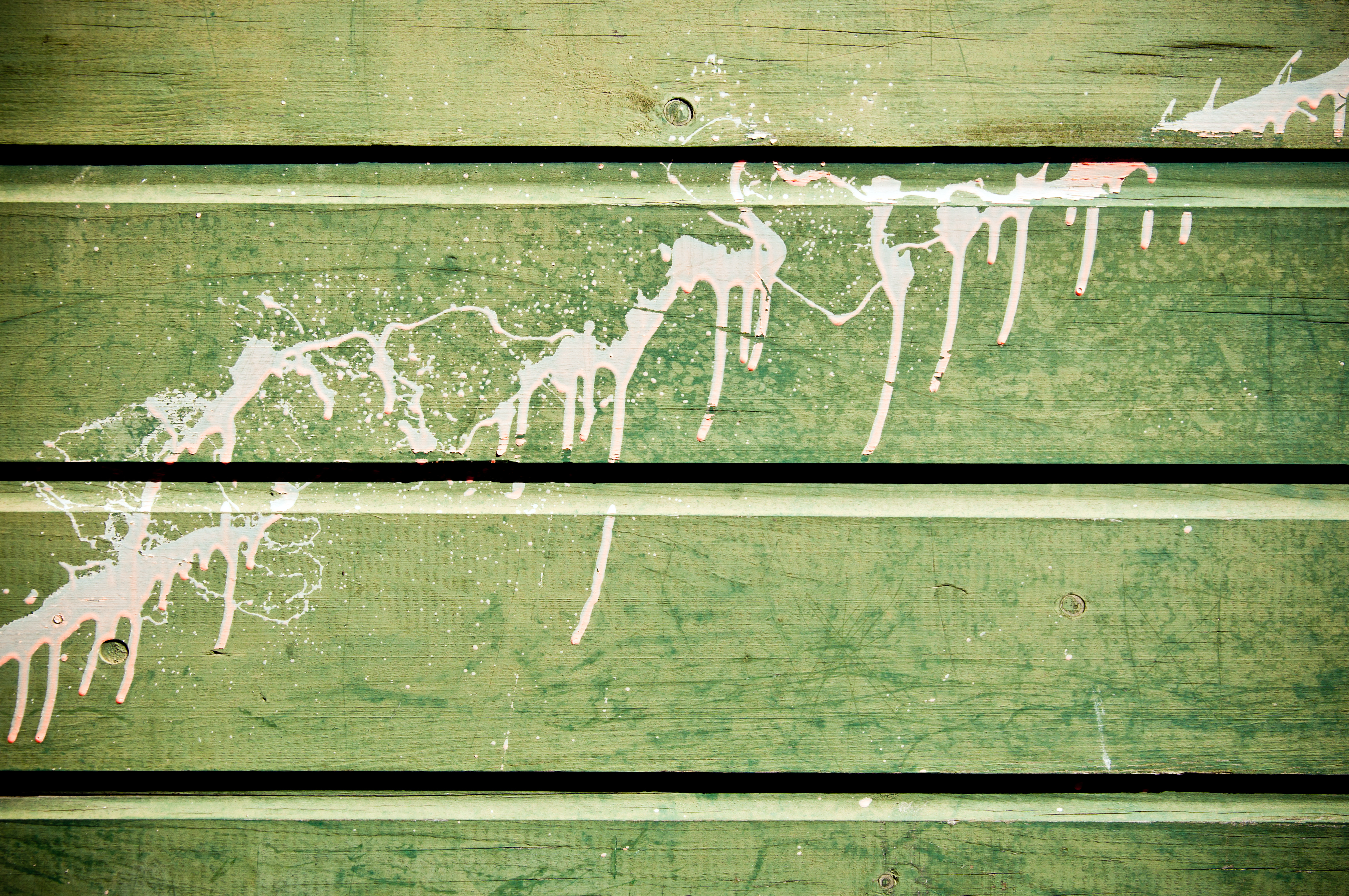 Green wood and paint texture photo
