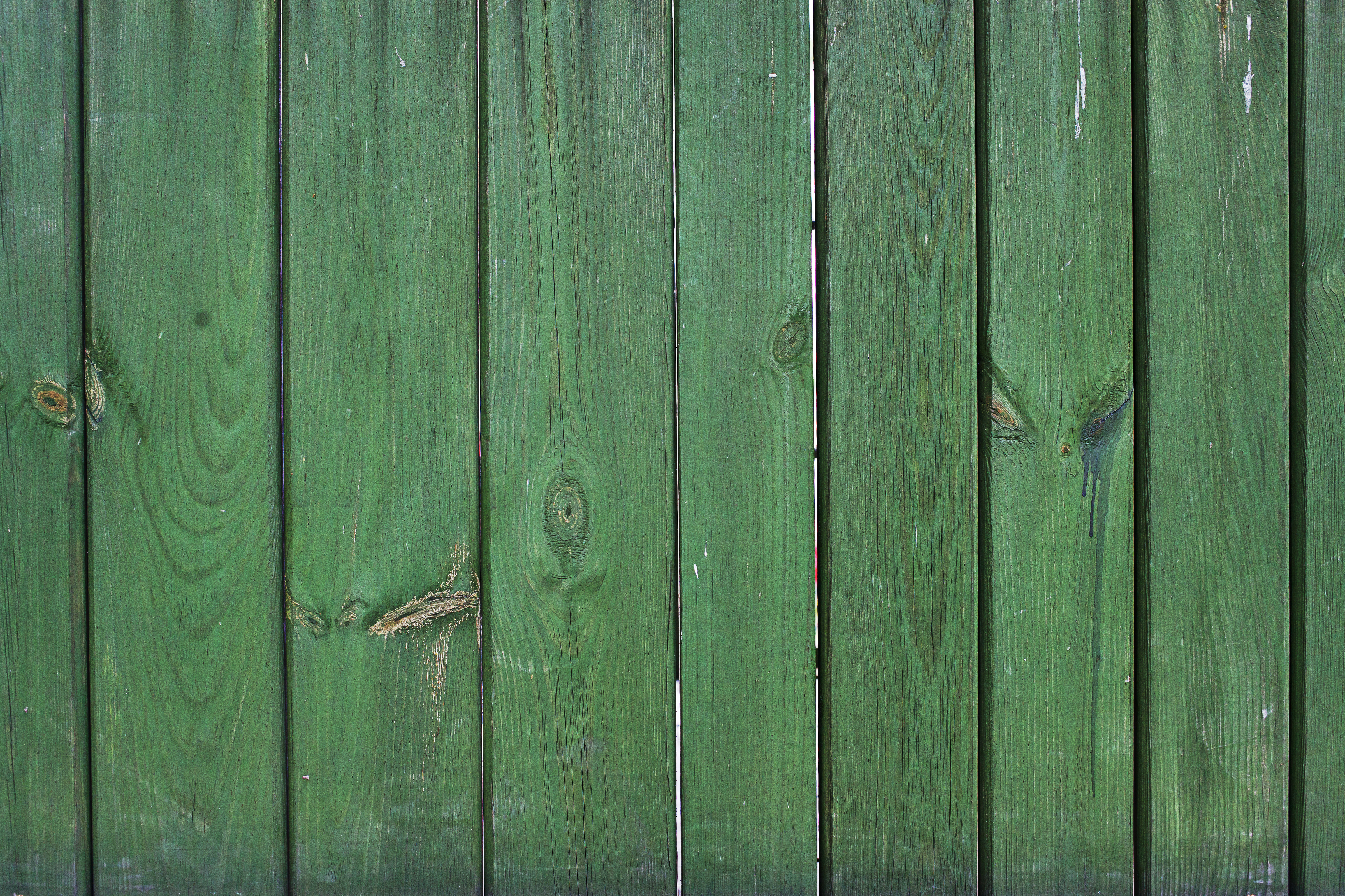 Green Wooden Fence Texture