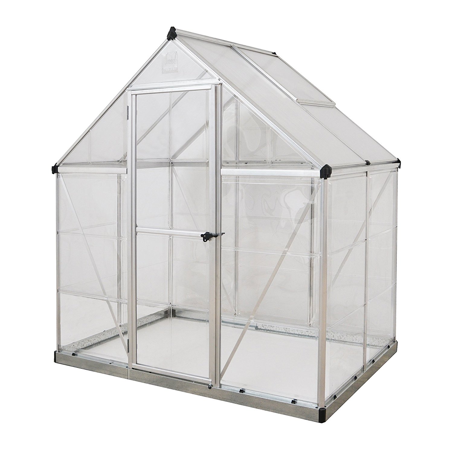Amazon.com : Palram Hybrid Greenhouse - 6' x 4' - Silver : Garden ...