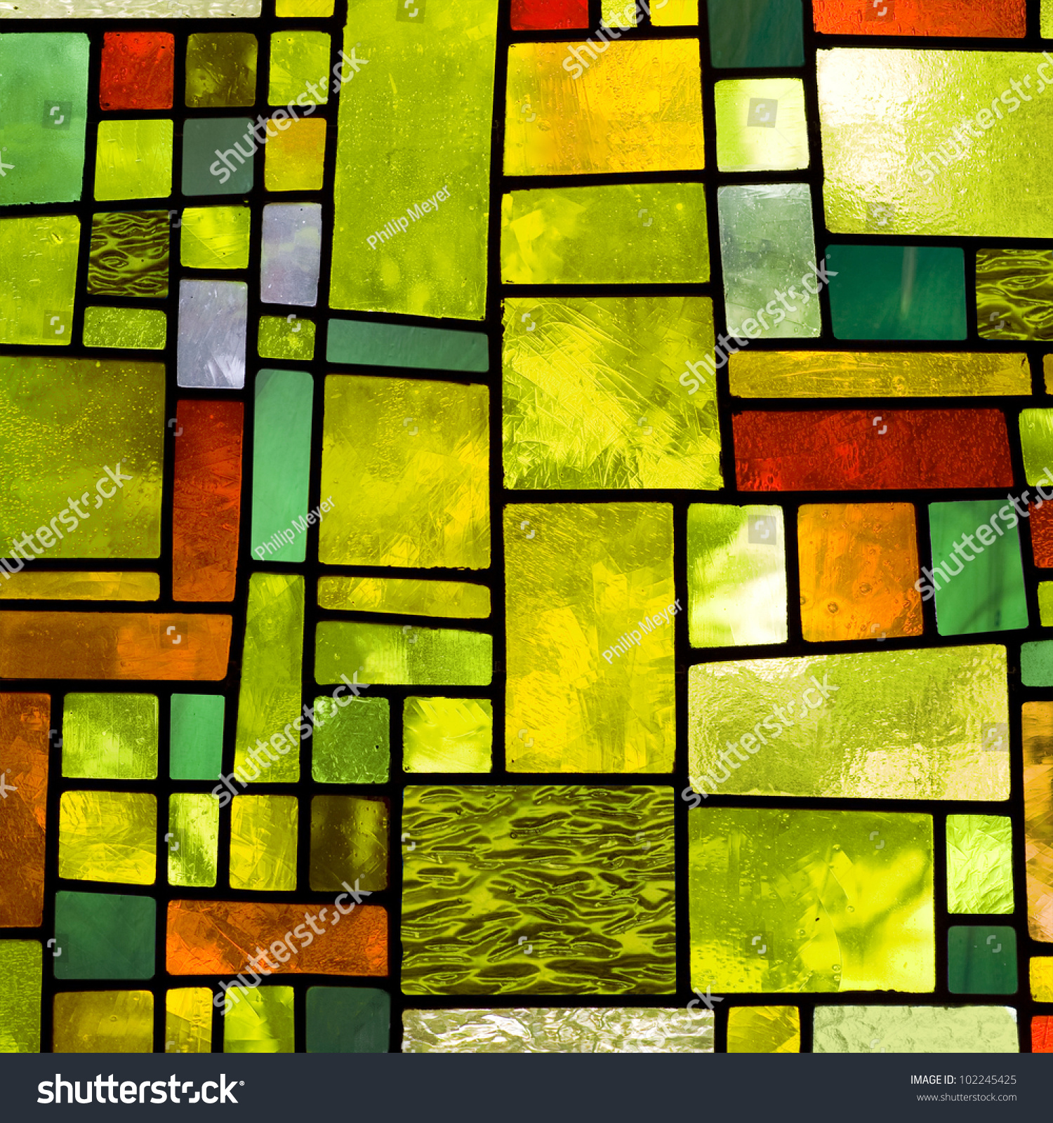 Image Multicolored Stained Glass Window Irregular Stock Photo ...