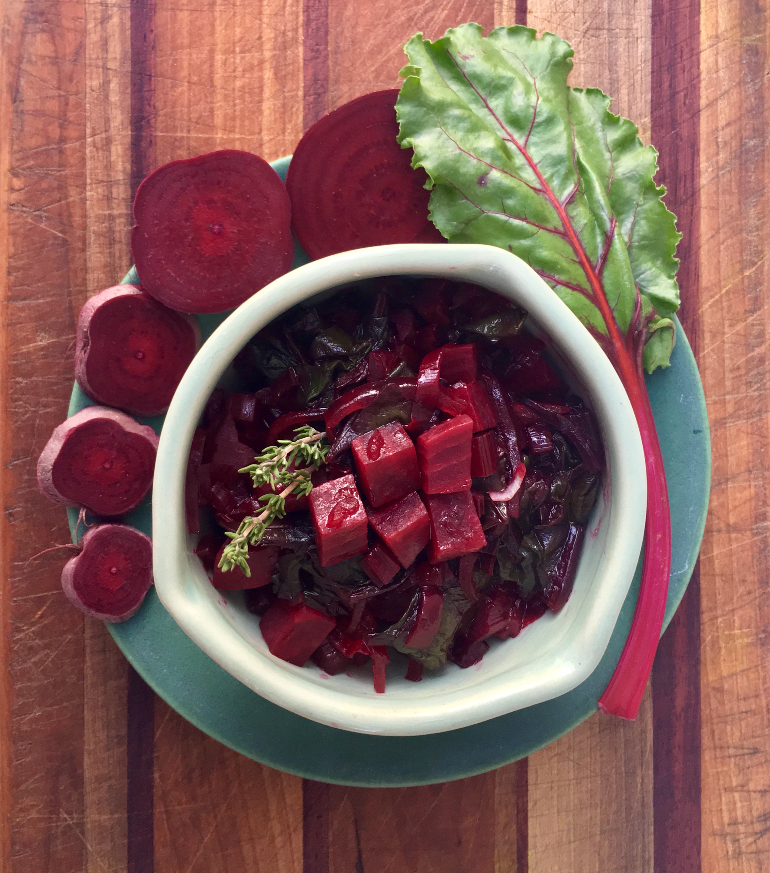 Glazed Beets and Greens - Just Say Yes