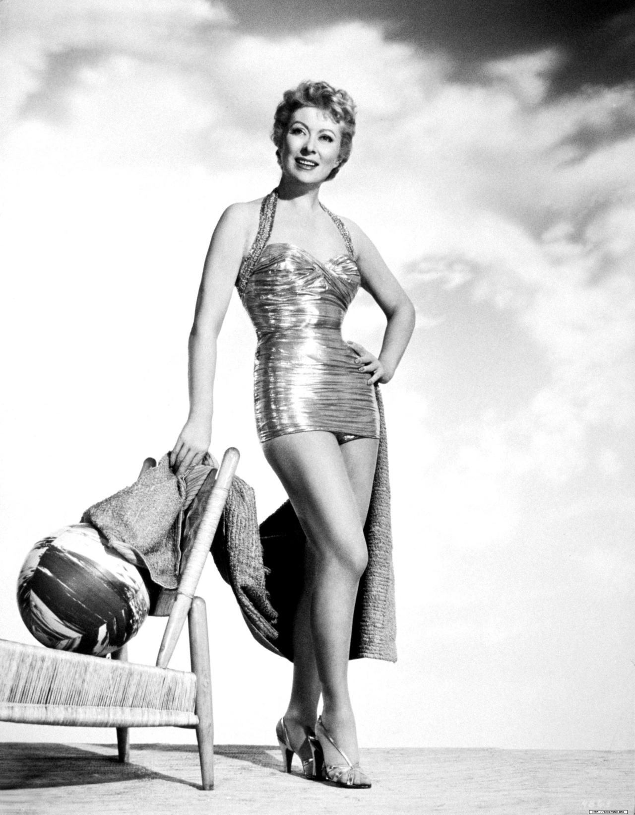 greer garson-metallic swimsuit-standing | Greer Garson | Pinterest ...