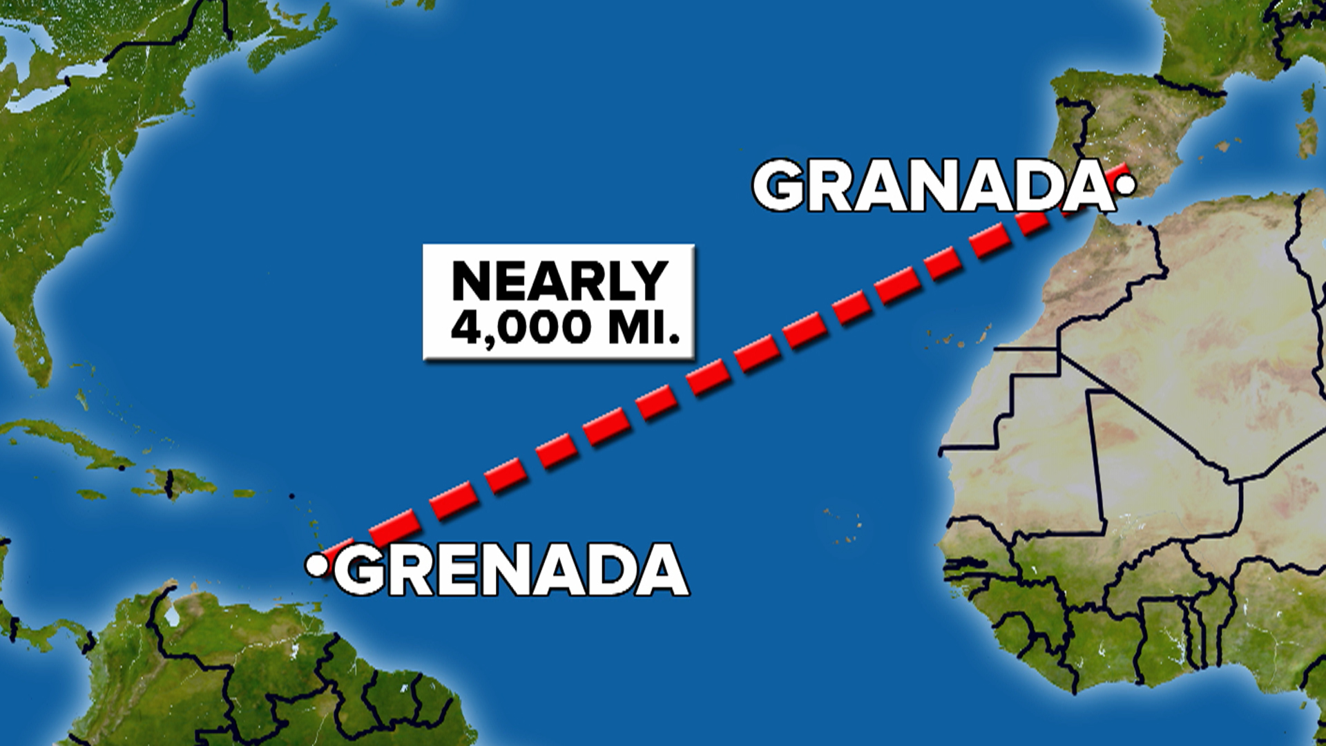 Man Sues Airline After Landing in Grenada Rather Than Granada
